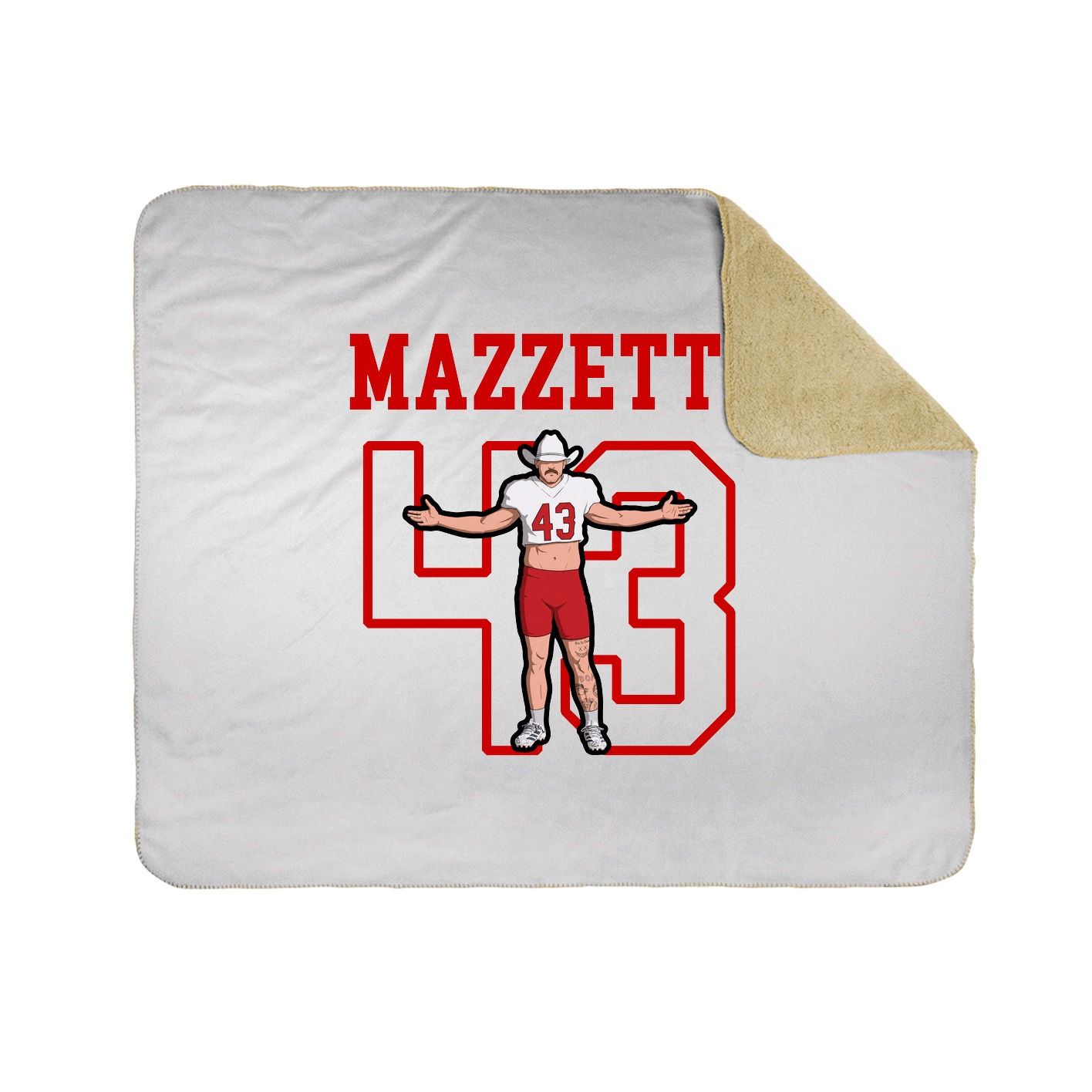Throw Blanket — Shirsey in White