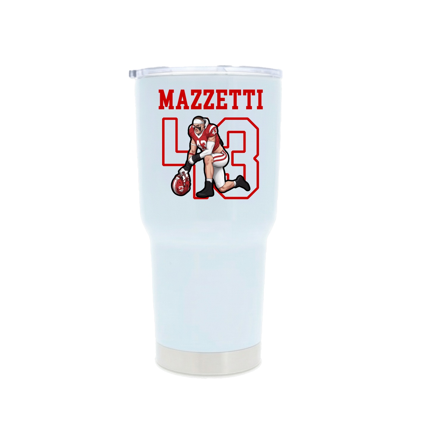 30oz Stainless Steel Tumbler — Shirsey in White