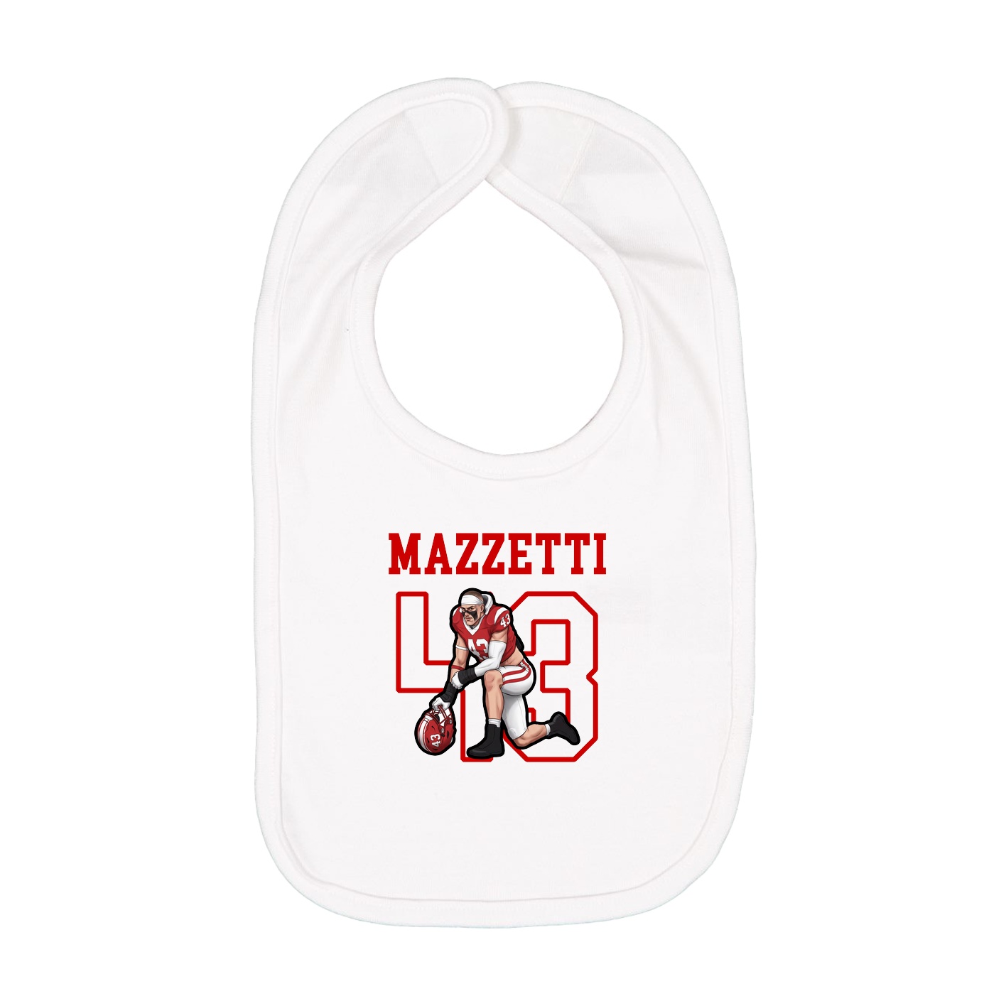 Infant Bib — Shirsey in White