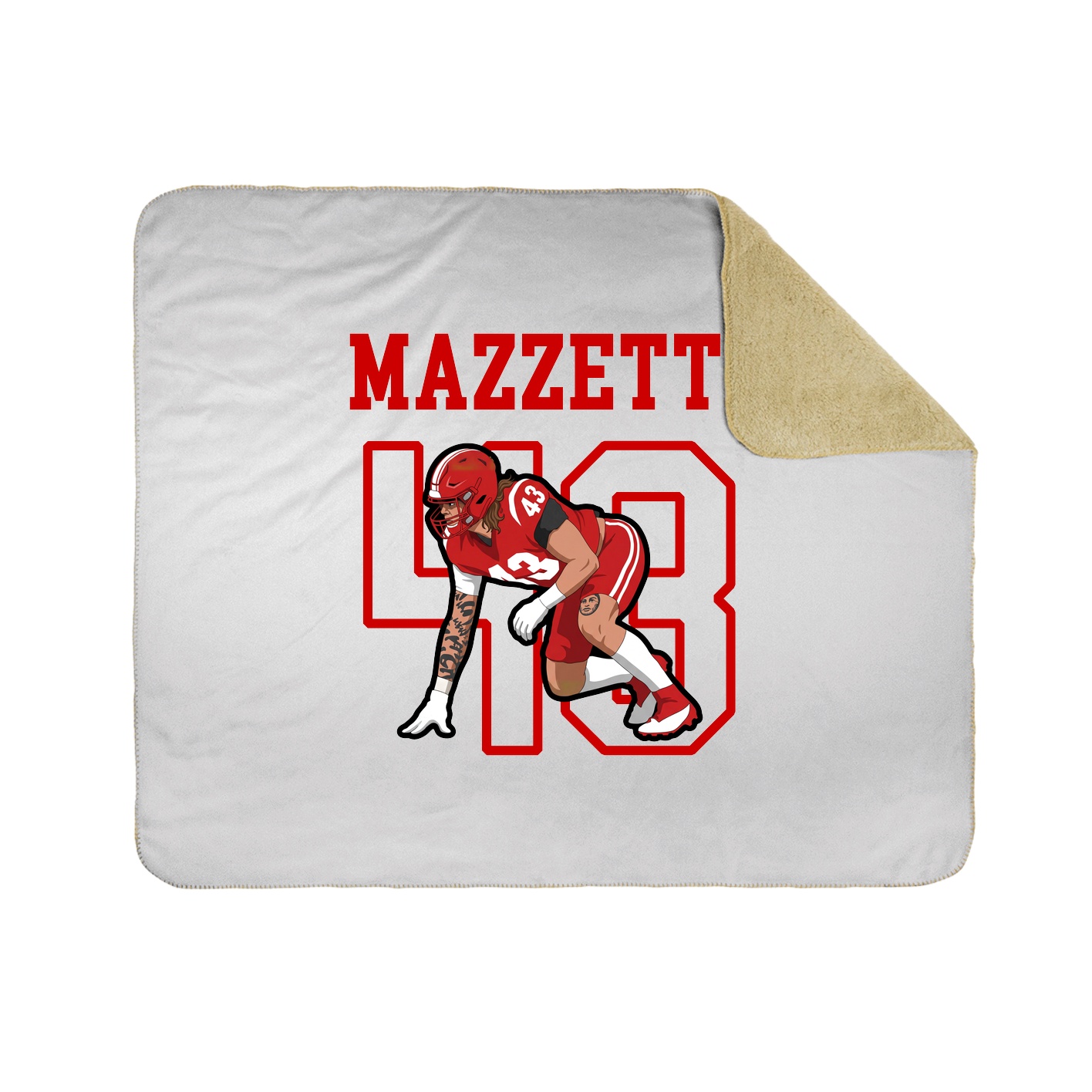 Throw Blanket — Shirsey in White