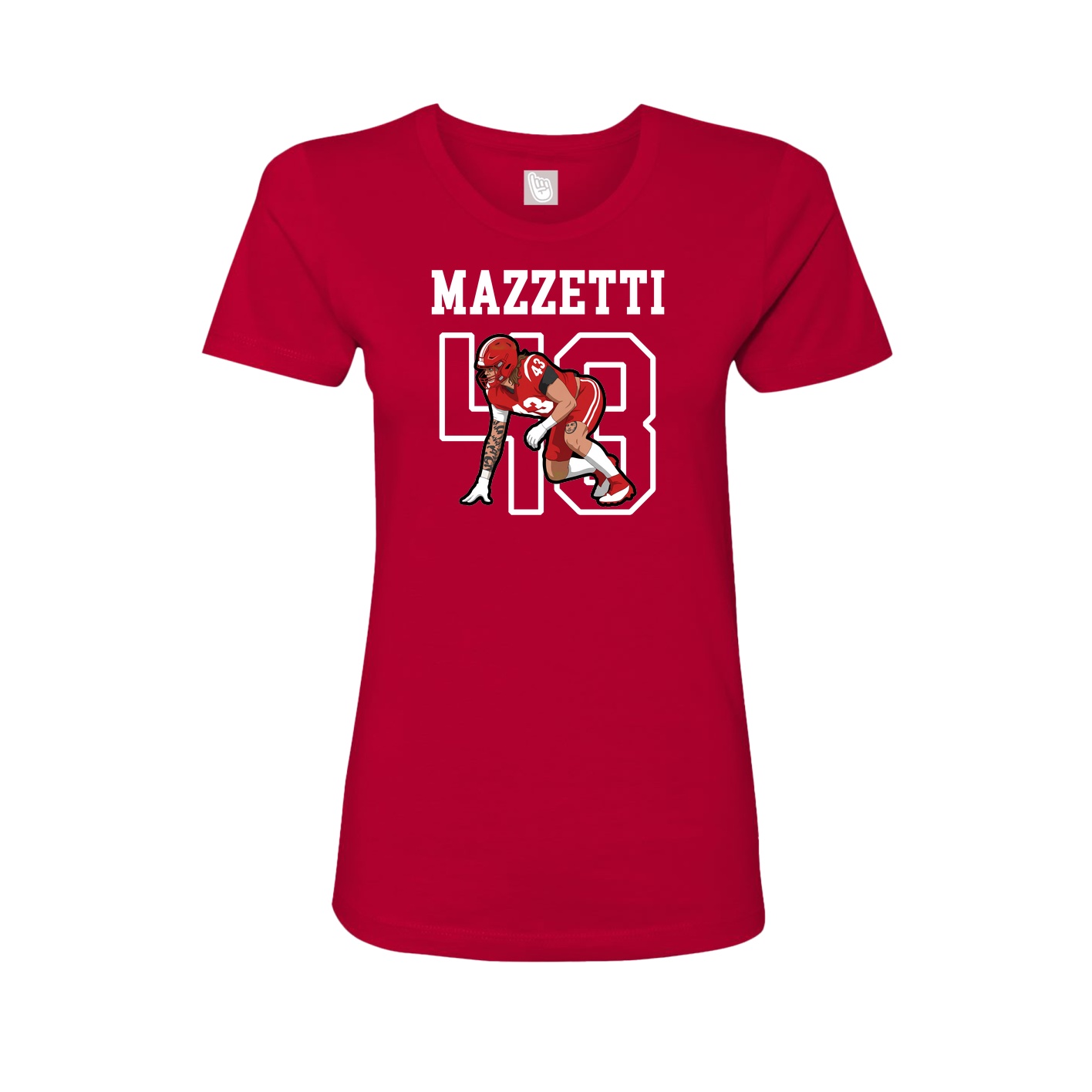 Fitted Women's Tee — Shirsey in Red