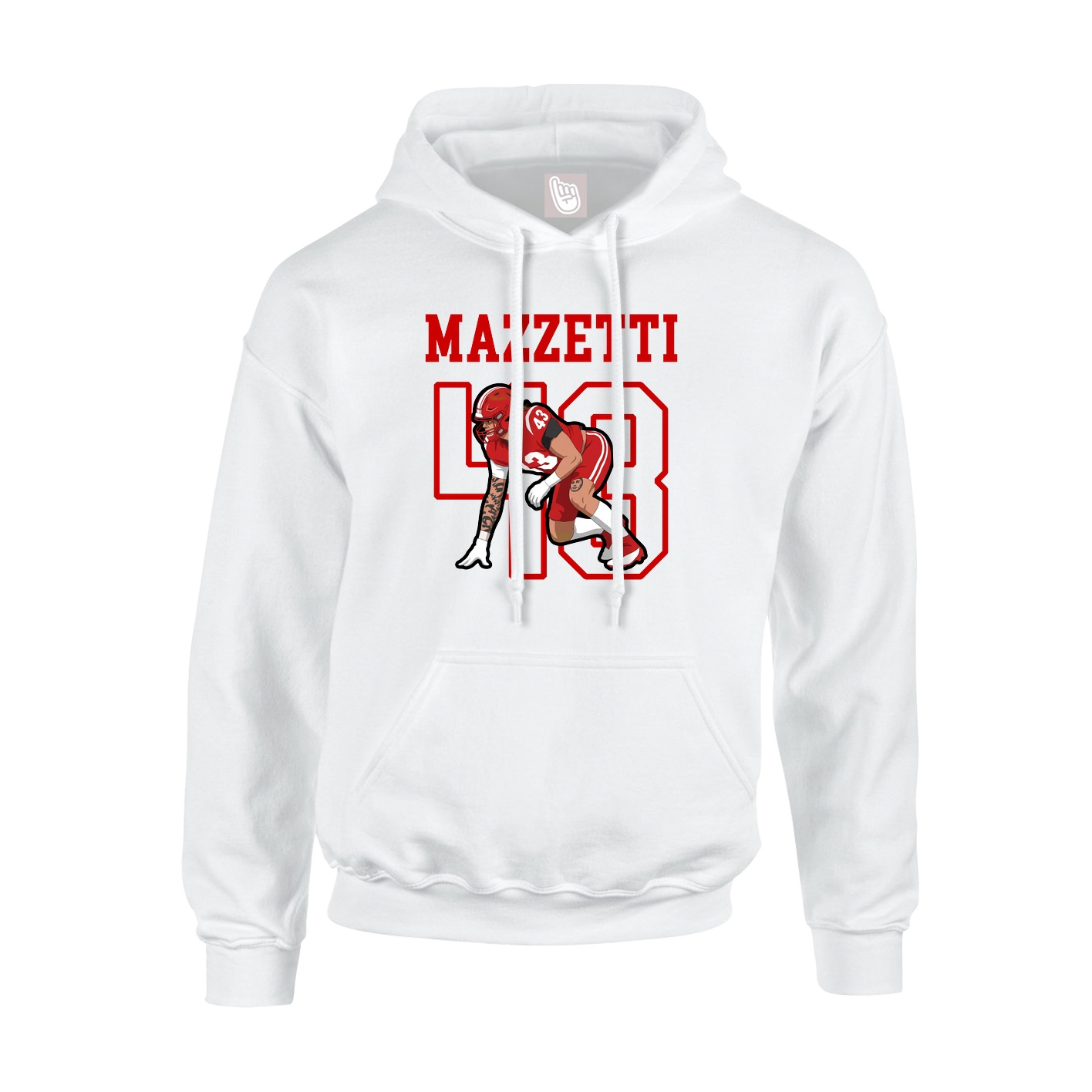 Hoodie — Shirsey in White