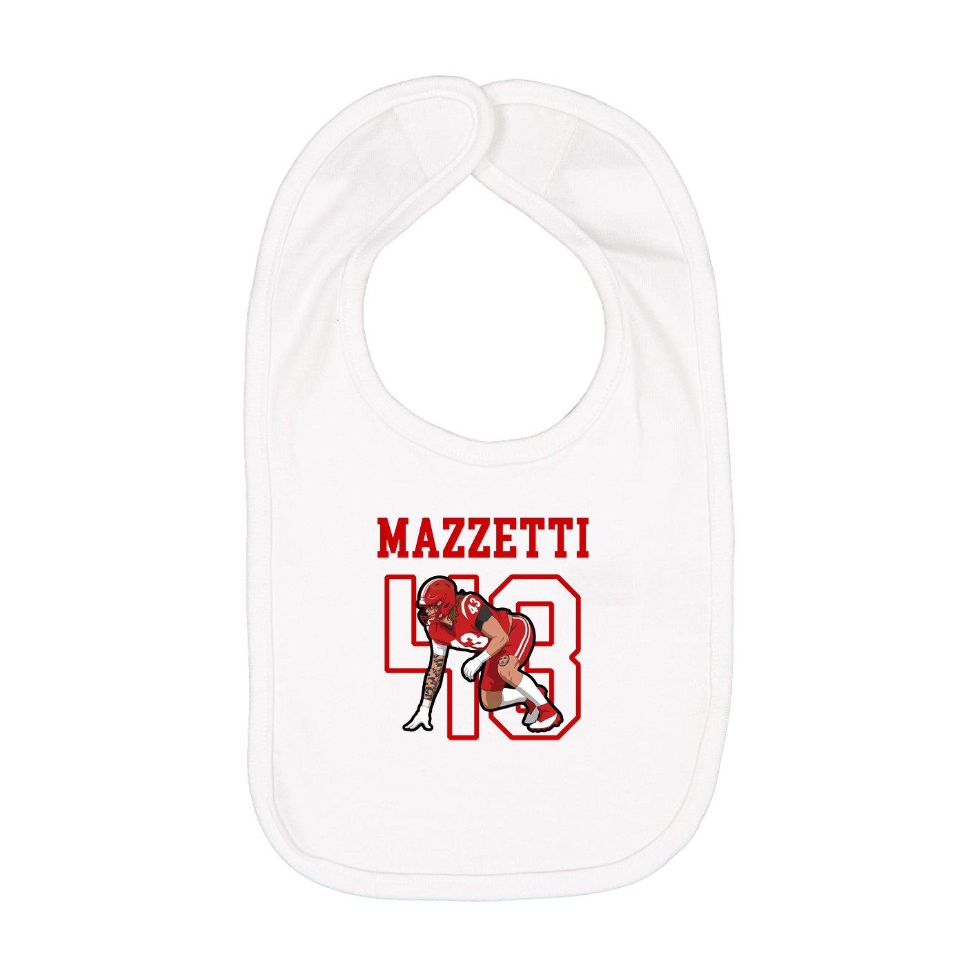 Infant Bib — Shirsey in White