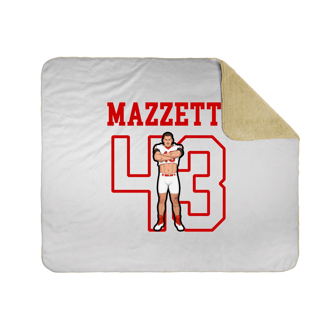 Throw Blanket — Shirsey in White