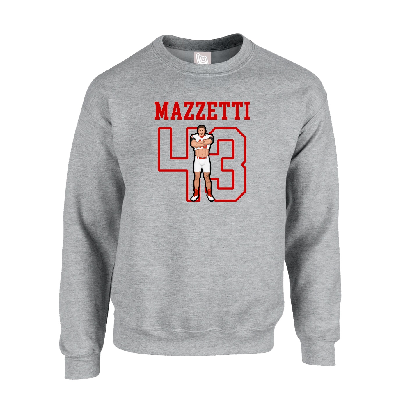 Fleece Crew — Shirsey in Grey