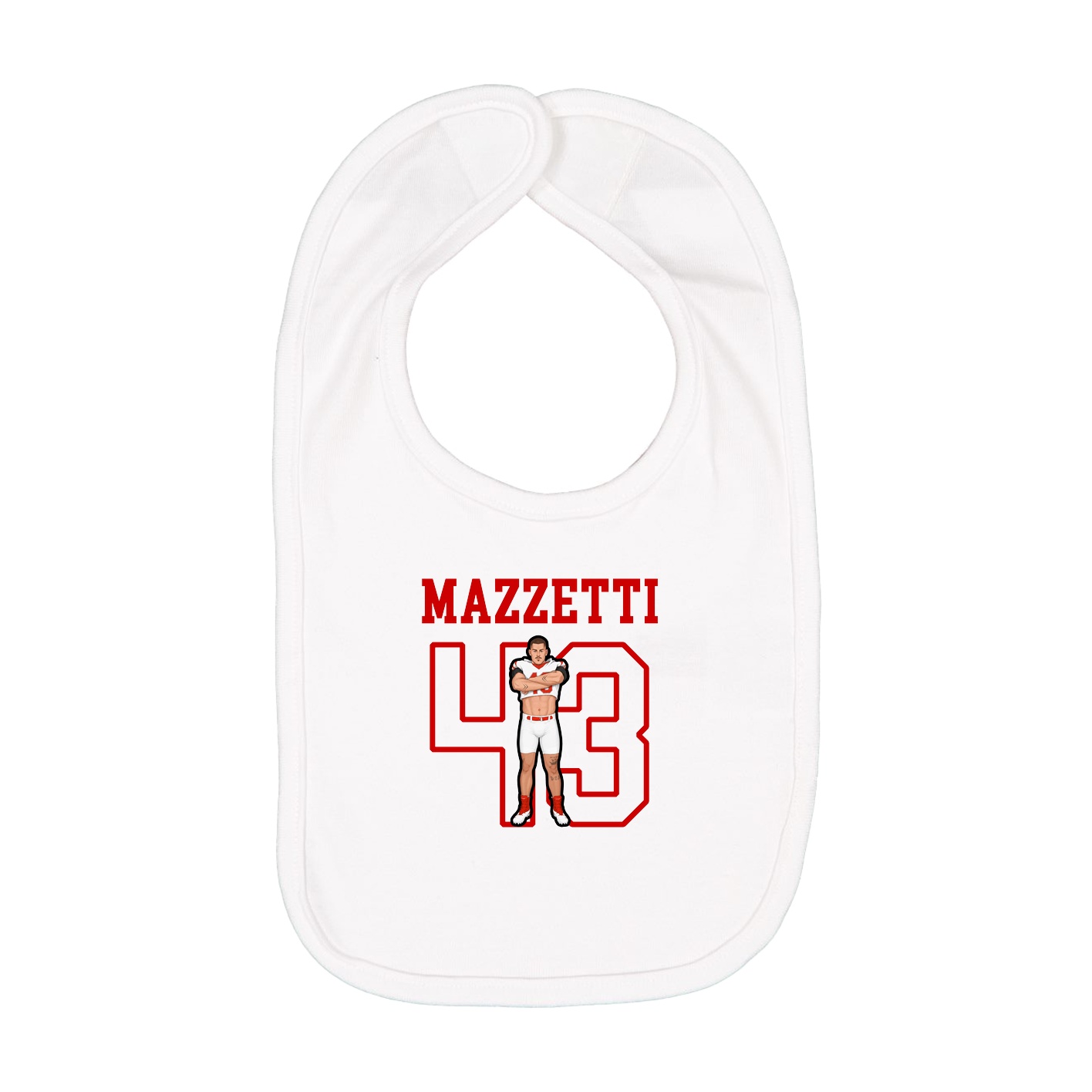 Infant Bib — Shirsey in White