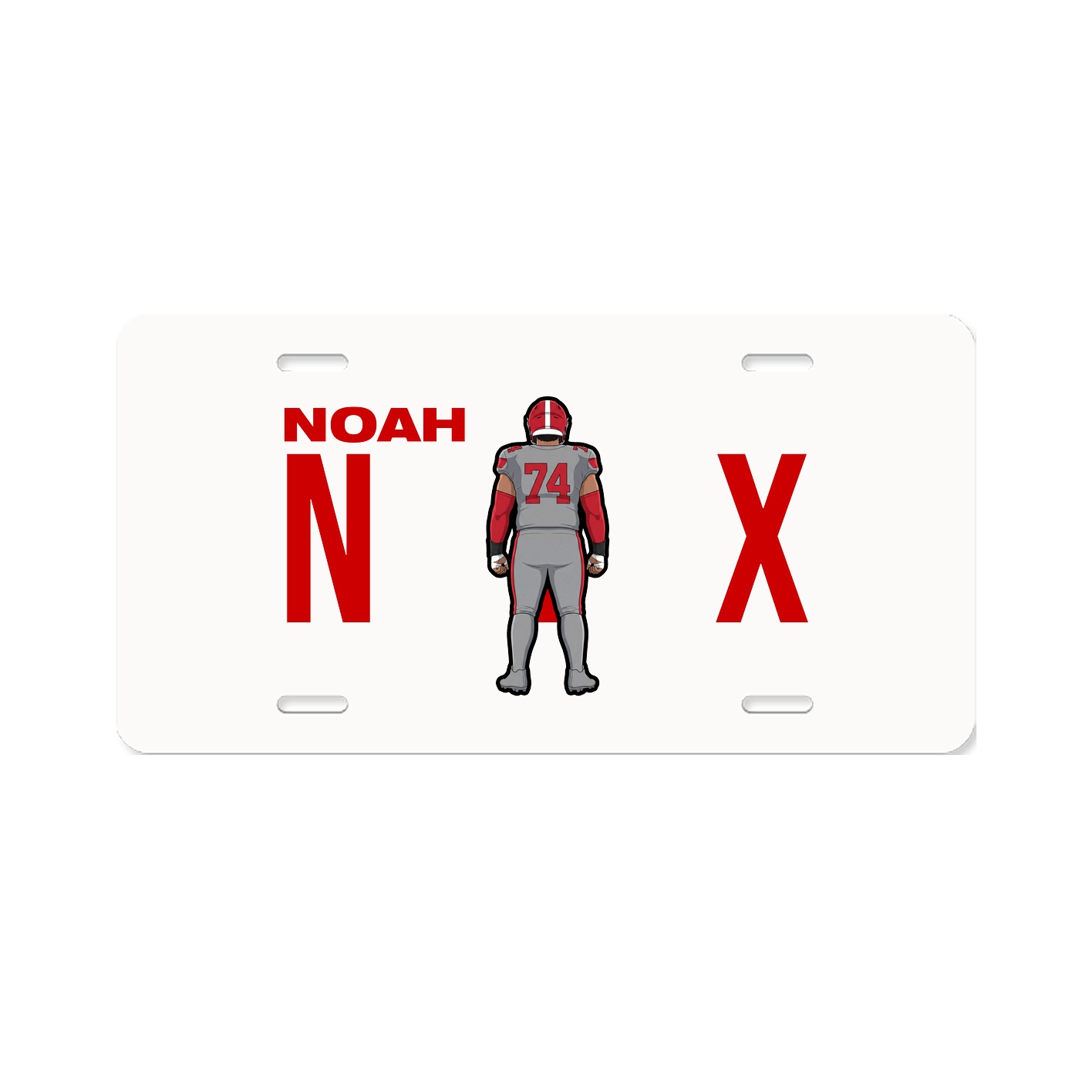 License Plate — Player Name in Classic