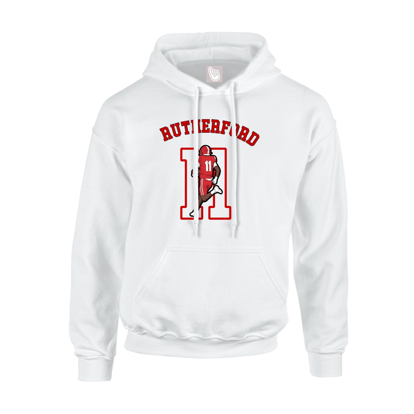 Youth Hoodie — Shirsey Arch in White