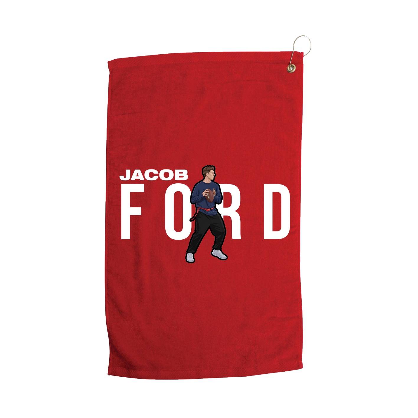 Golf Towel — Player Name in Red