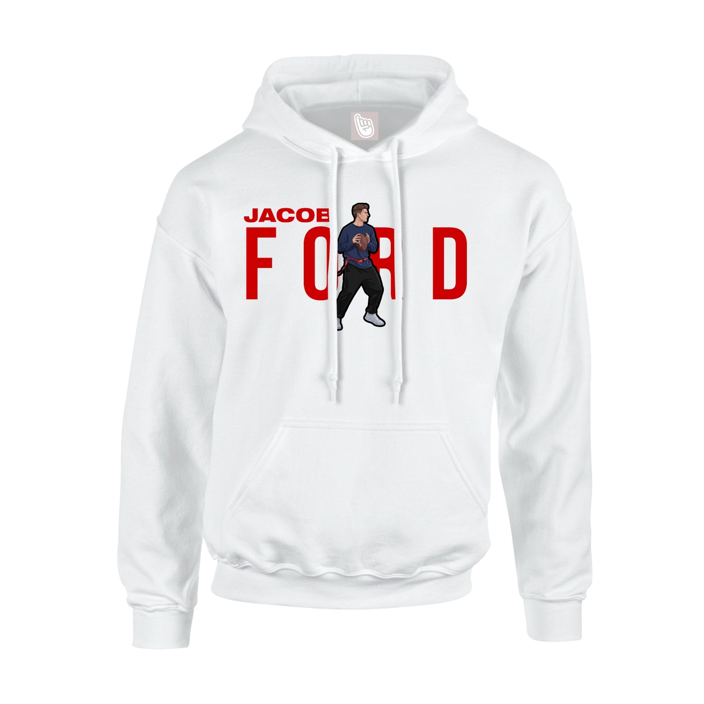 Hoodie — Player Name in White