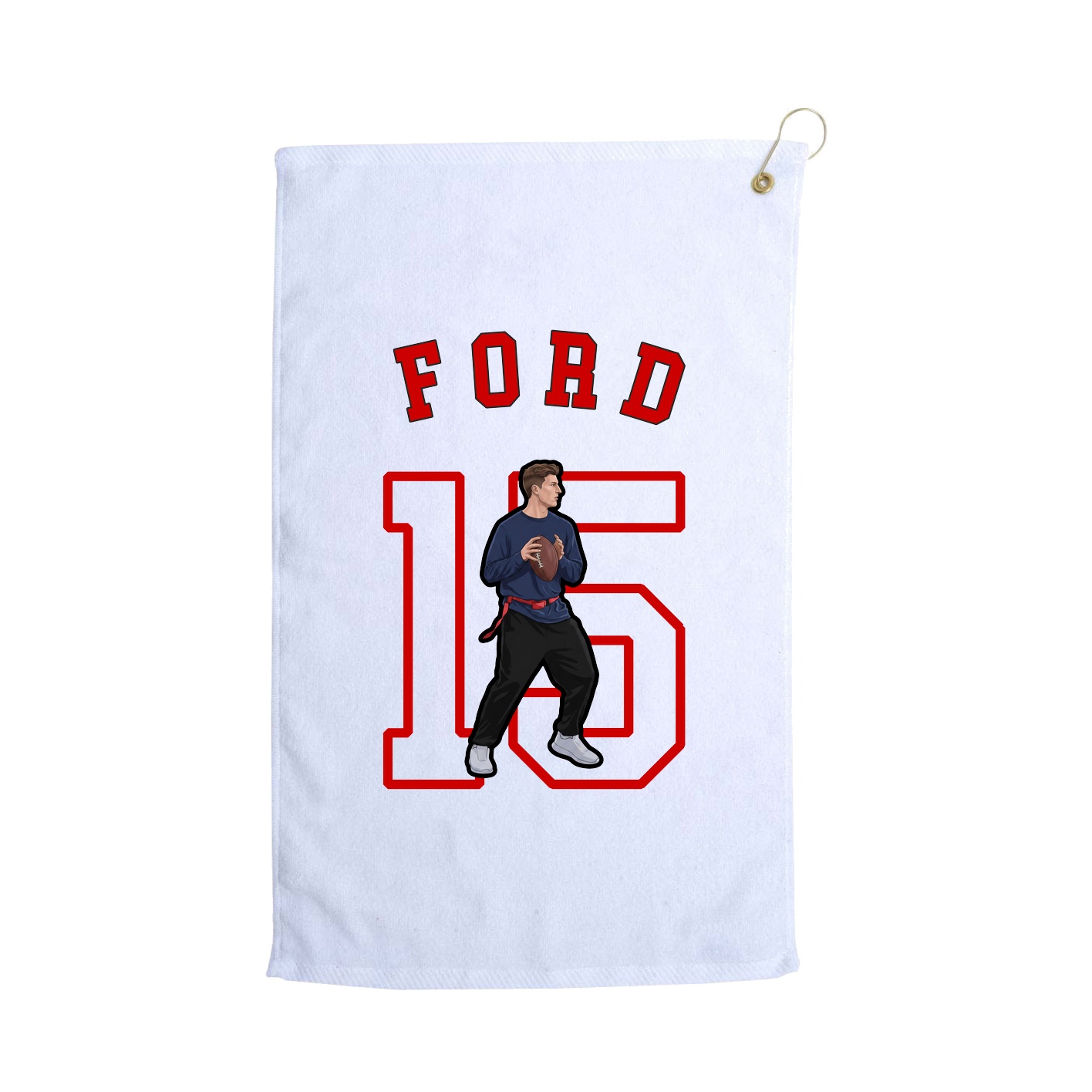 Golf Towel — Shirsey Arch in White