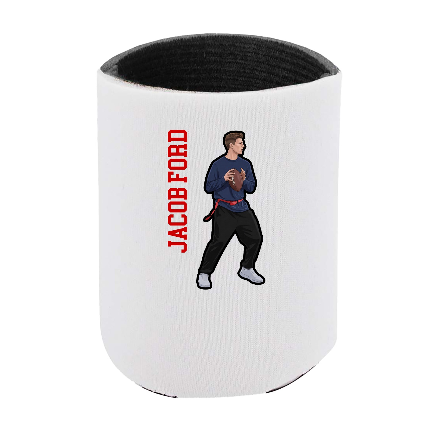 Can Holder — Name Vertical in White