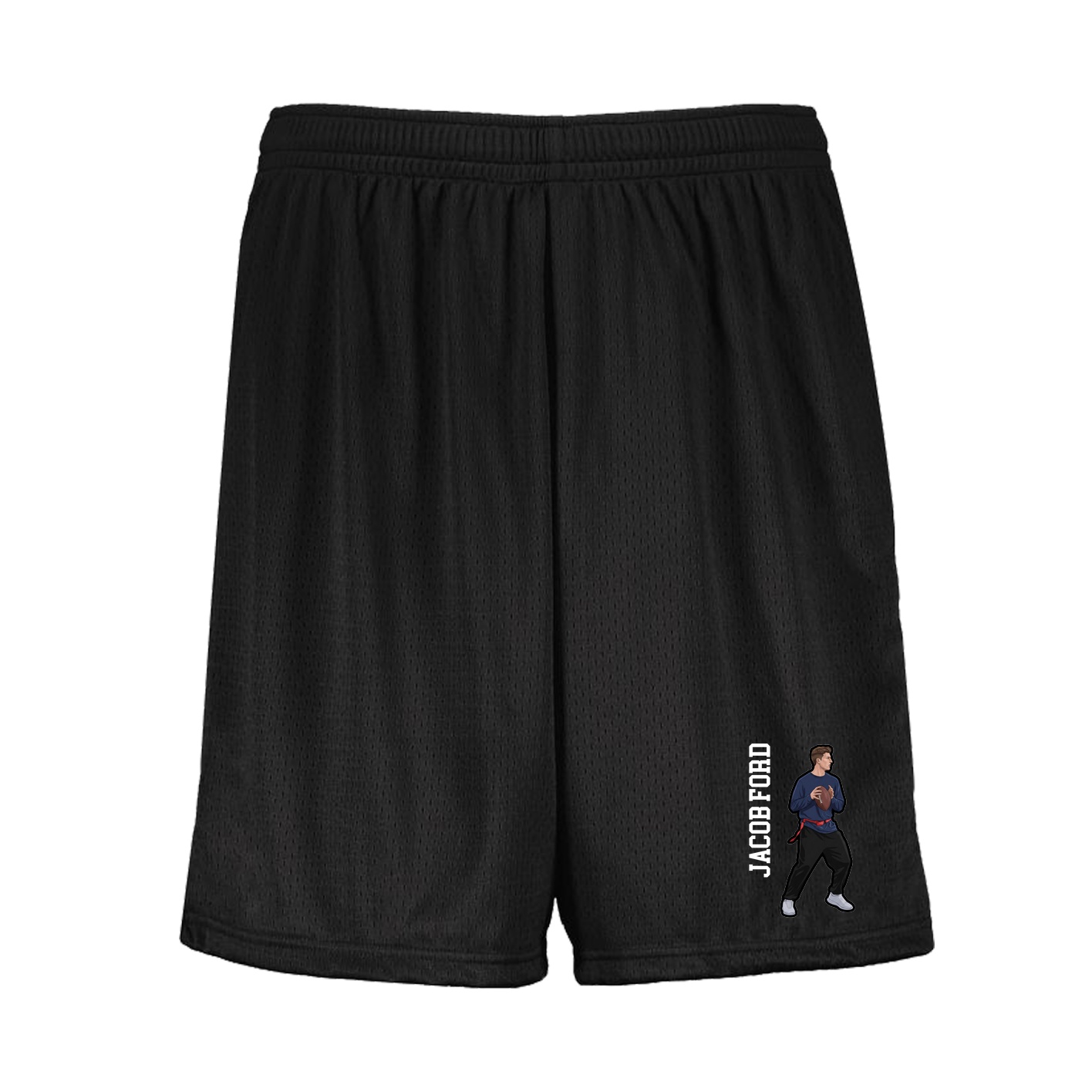 Shorts — Name Vertical in Black