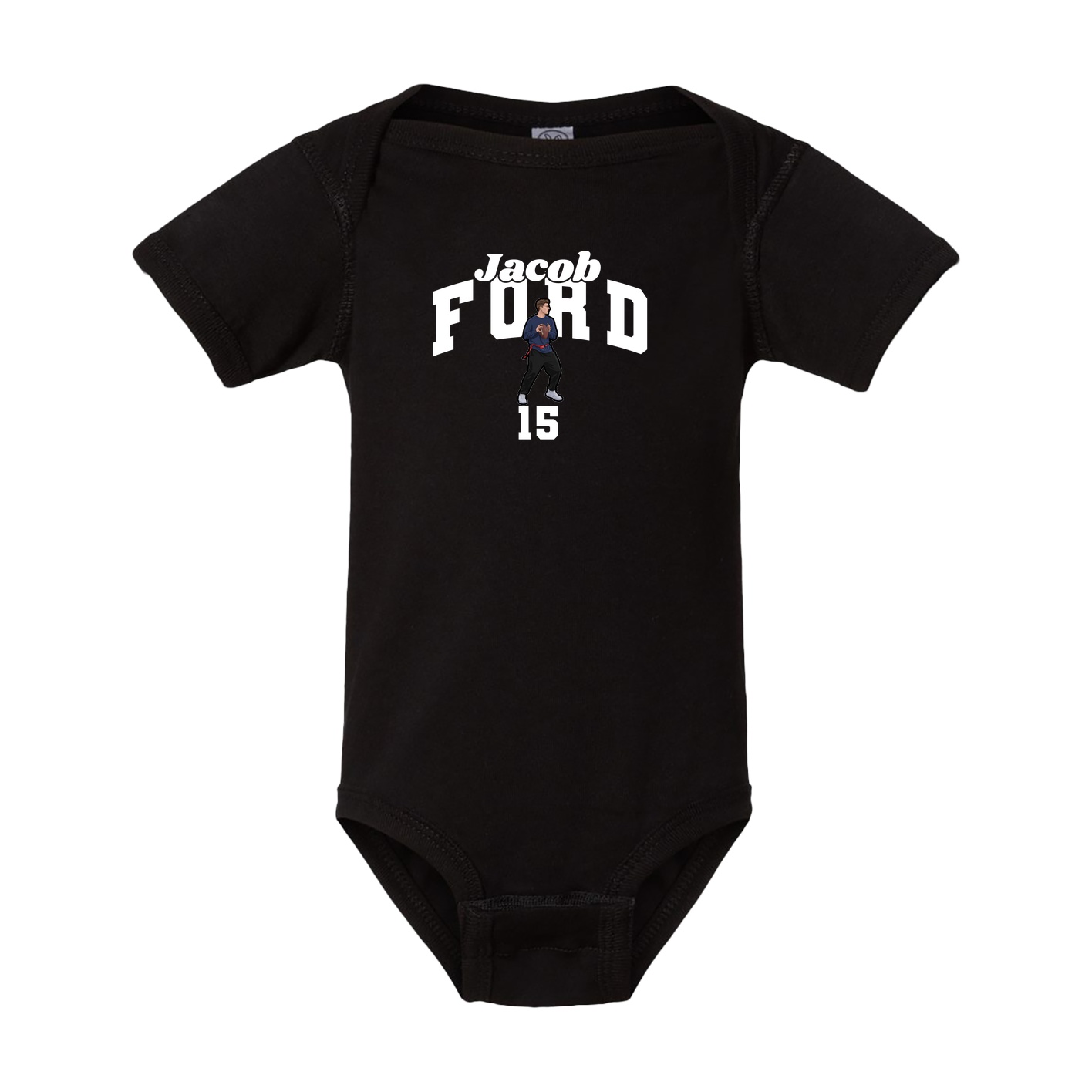 Baby Onesie — Signature Arch in Black