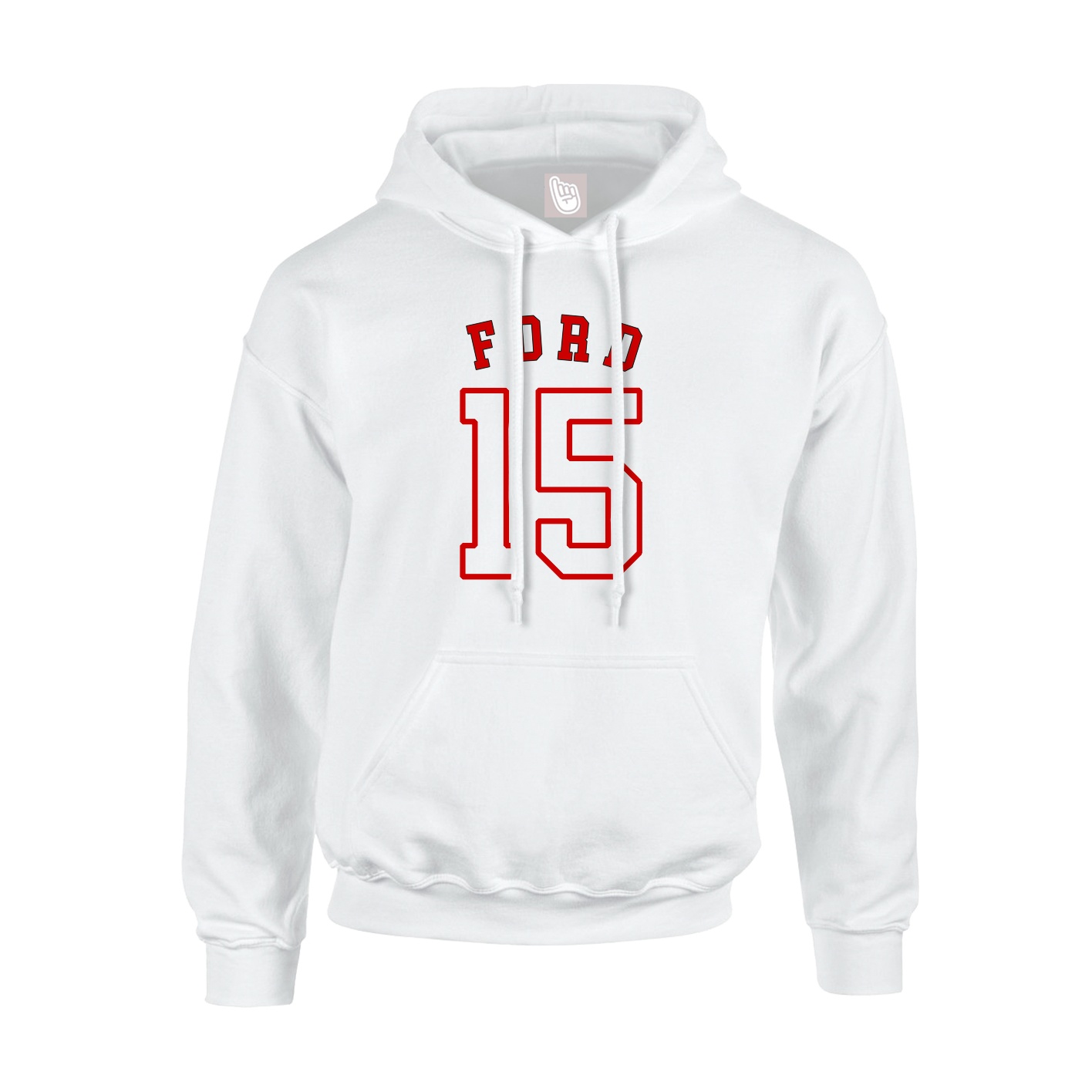 Hoodie — Shirsey Arch in White