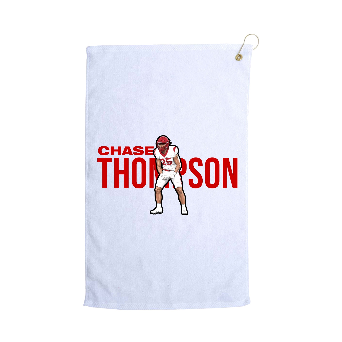 Golf Towel — Player Name in White