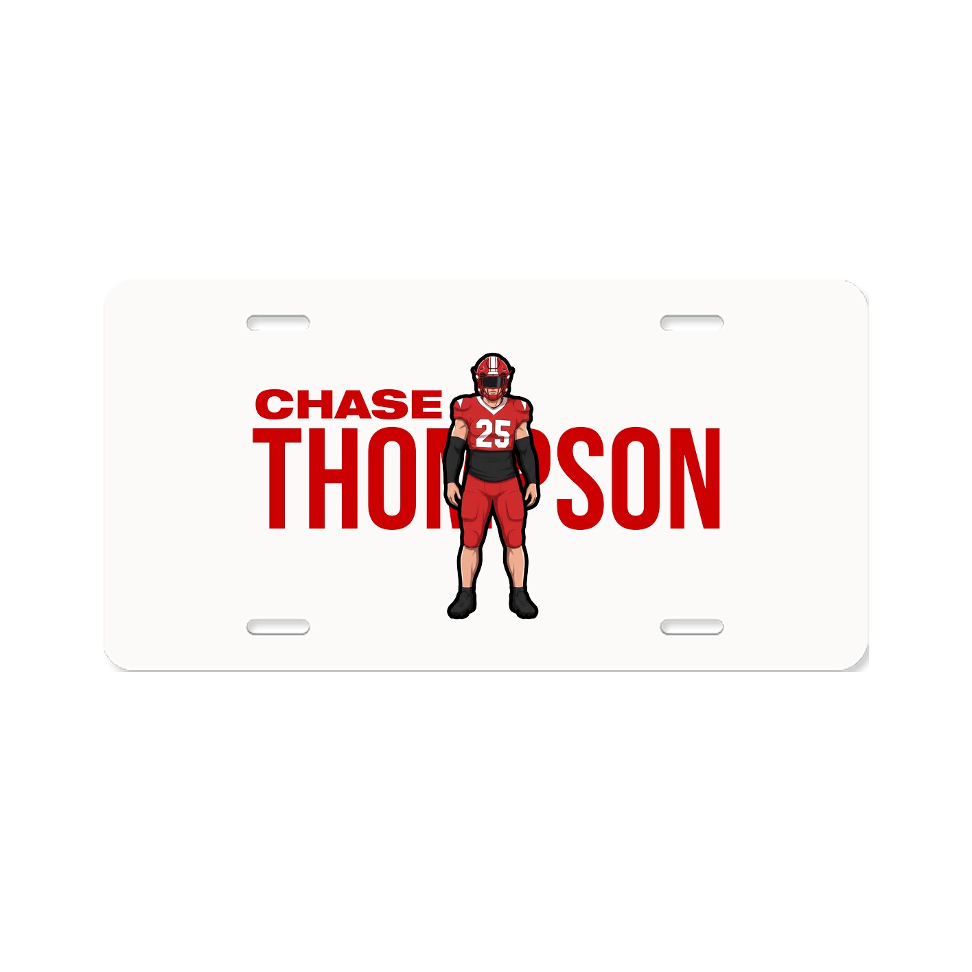 License Plate — Player Name in Classic