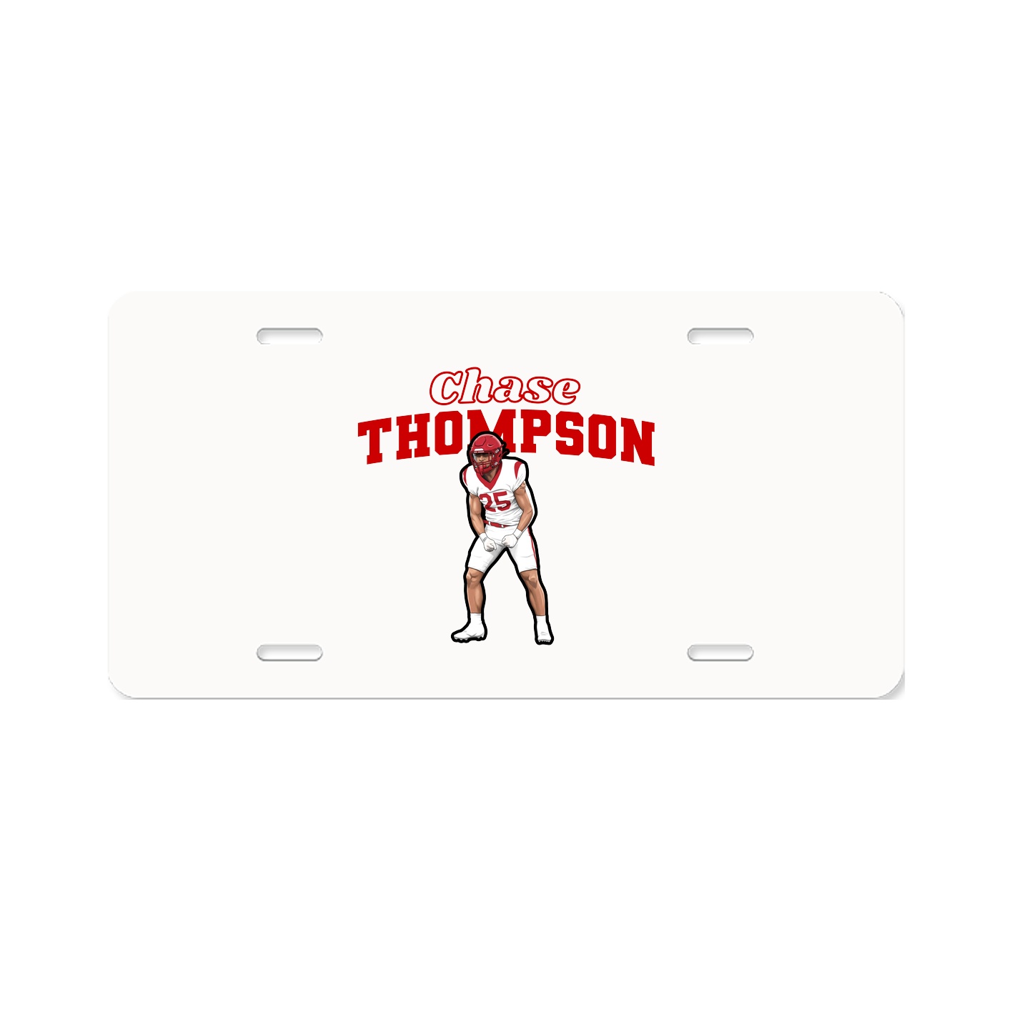 License Plate — Name Arch in Classic