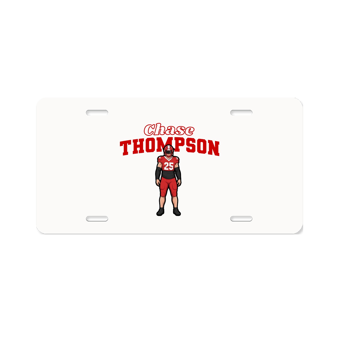 License Plate — Name Arch in Classic