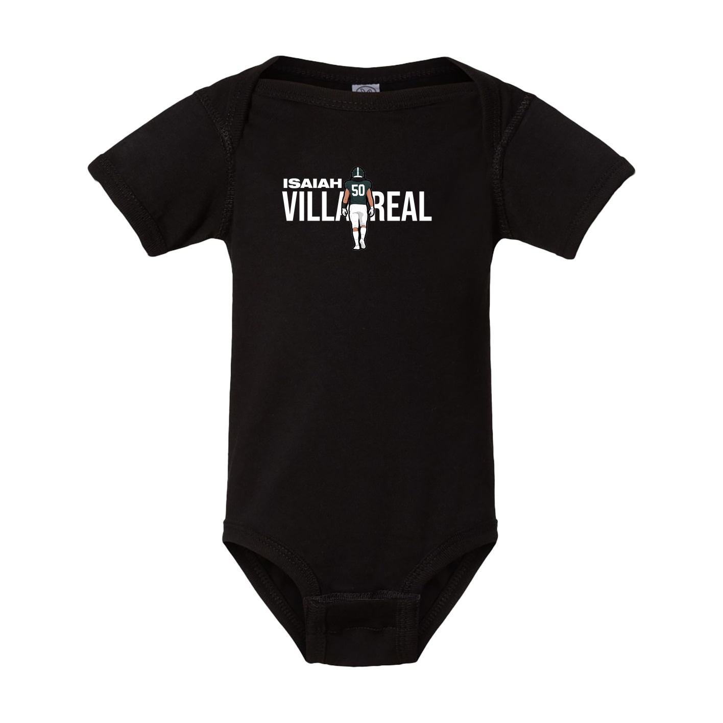 Baby Onesie — Player Name in Black
