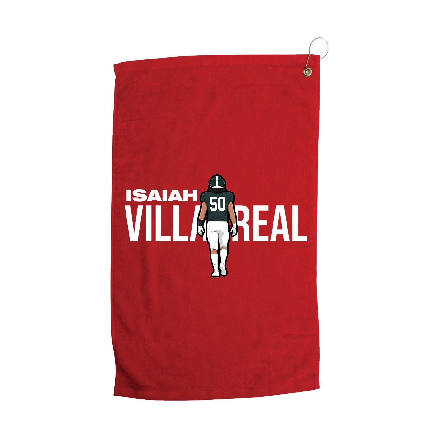 Golf Towel — Player Name in Red