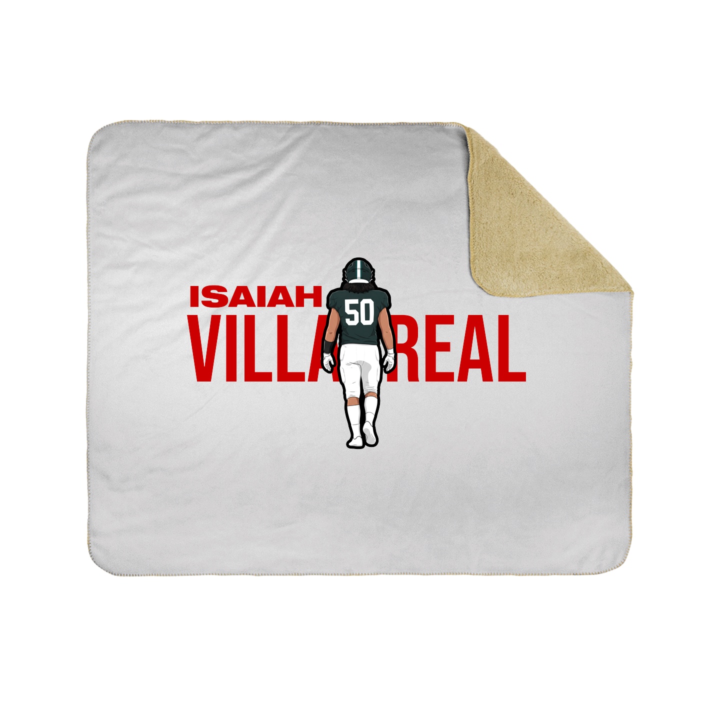 Throw Blanket — Player Name in White