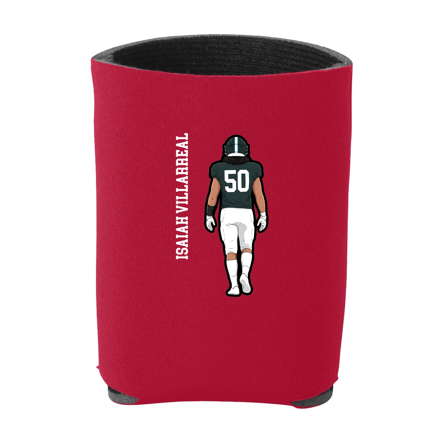 Can Holder — Name Vertical in Red