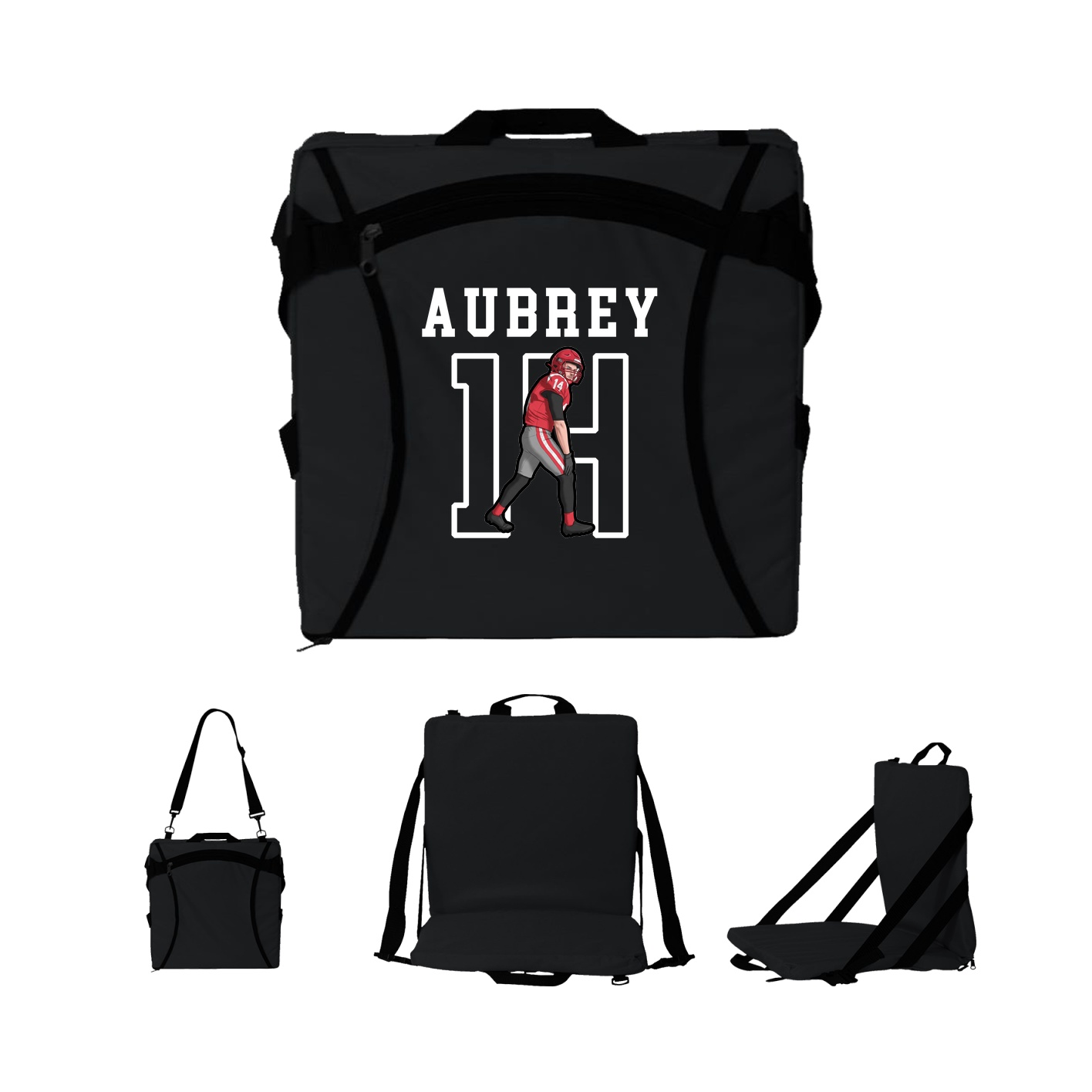 Folding Stadium Seat — Shirsey in Black