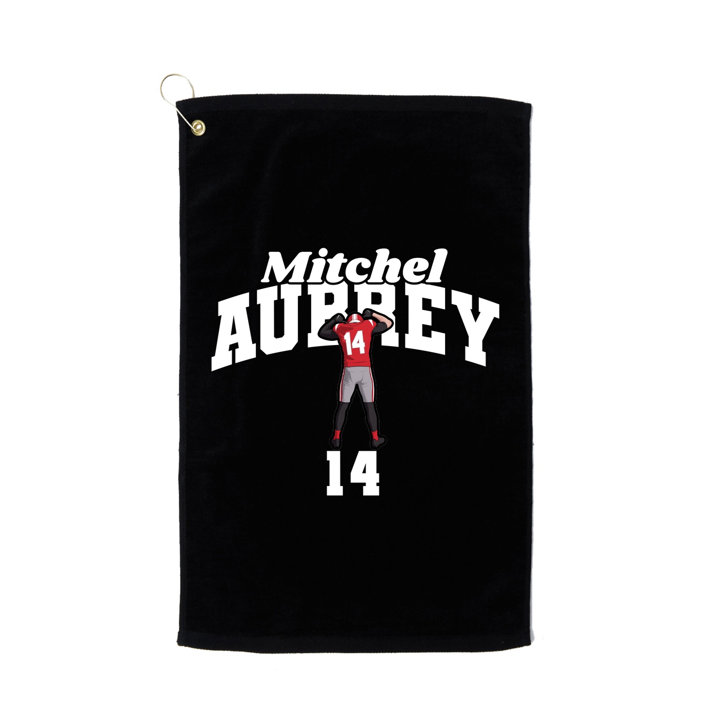 Golf Towel — Signature Arch in Black