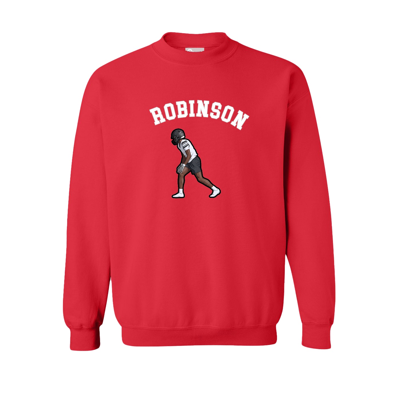 Fleece Crew — Shirsey Arch in Red
