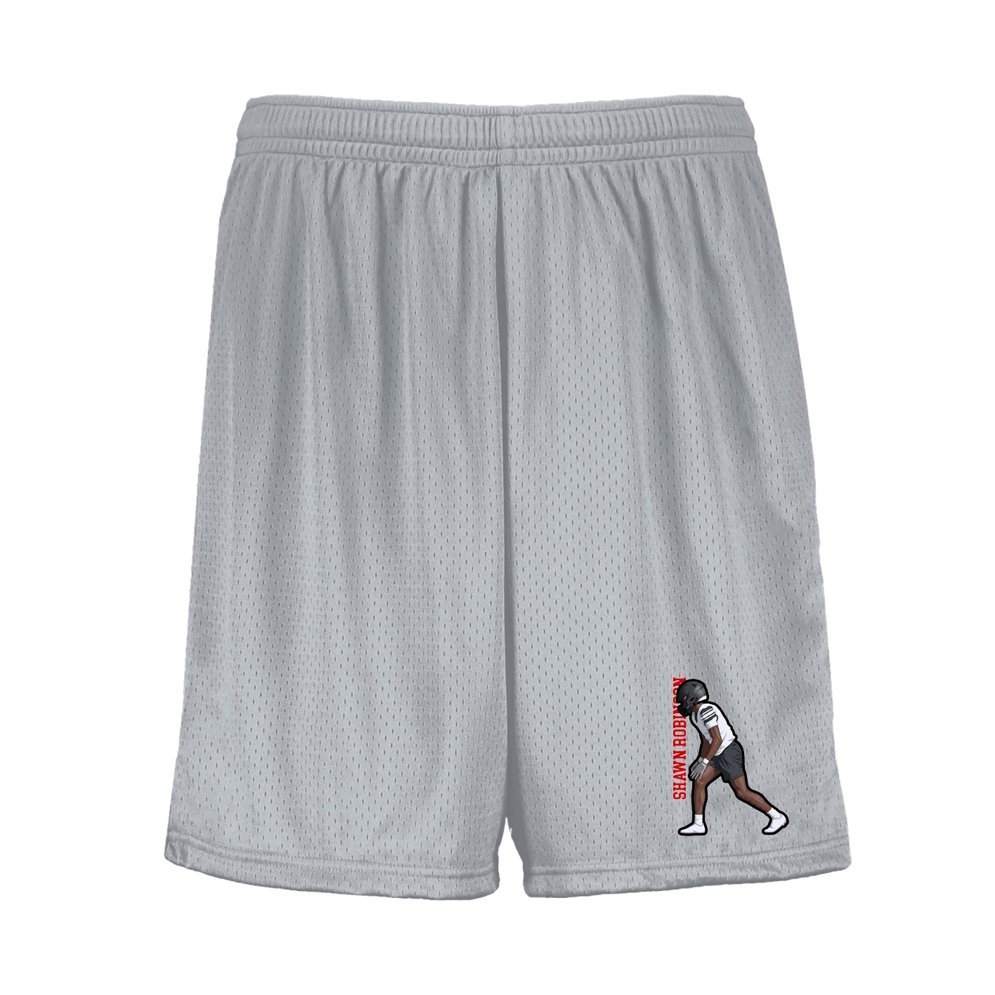 Shorts — Name Vertical in Silver