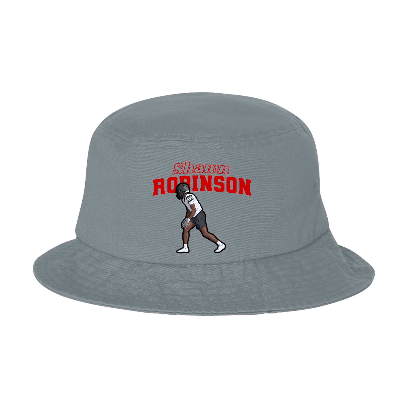 Bucket Cap — Name Arch in Grey