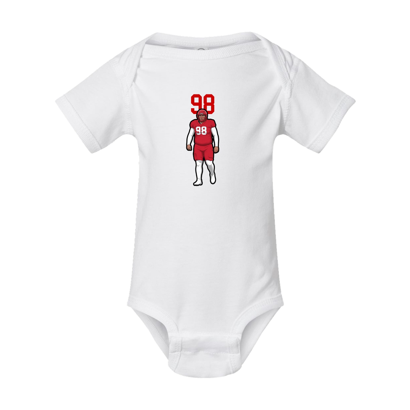 Baby Onesie — Number Top in White