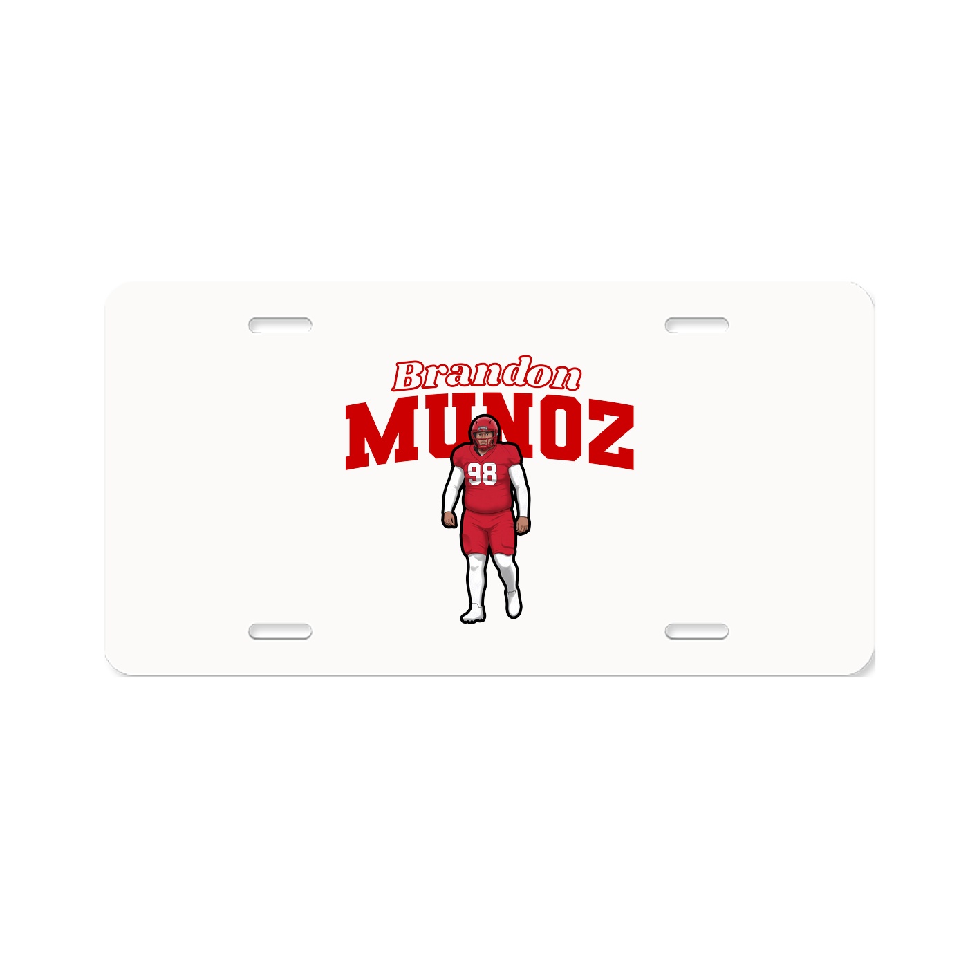 License Plate — Name Arch in Classic