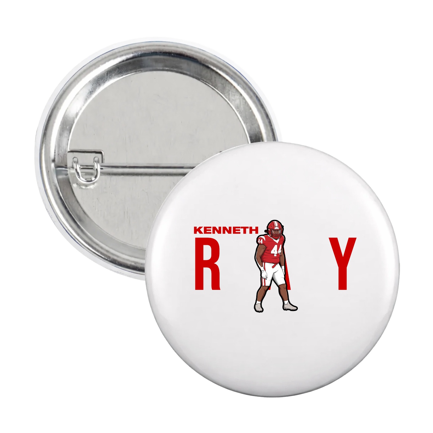 Game Day Button — Player Name in White