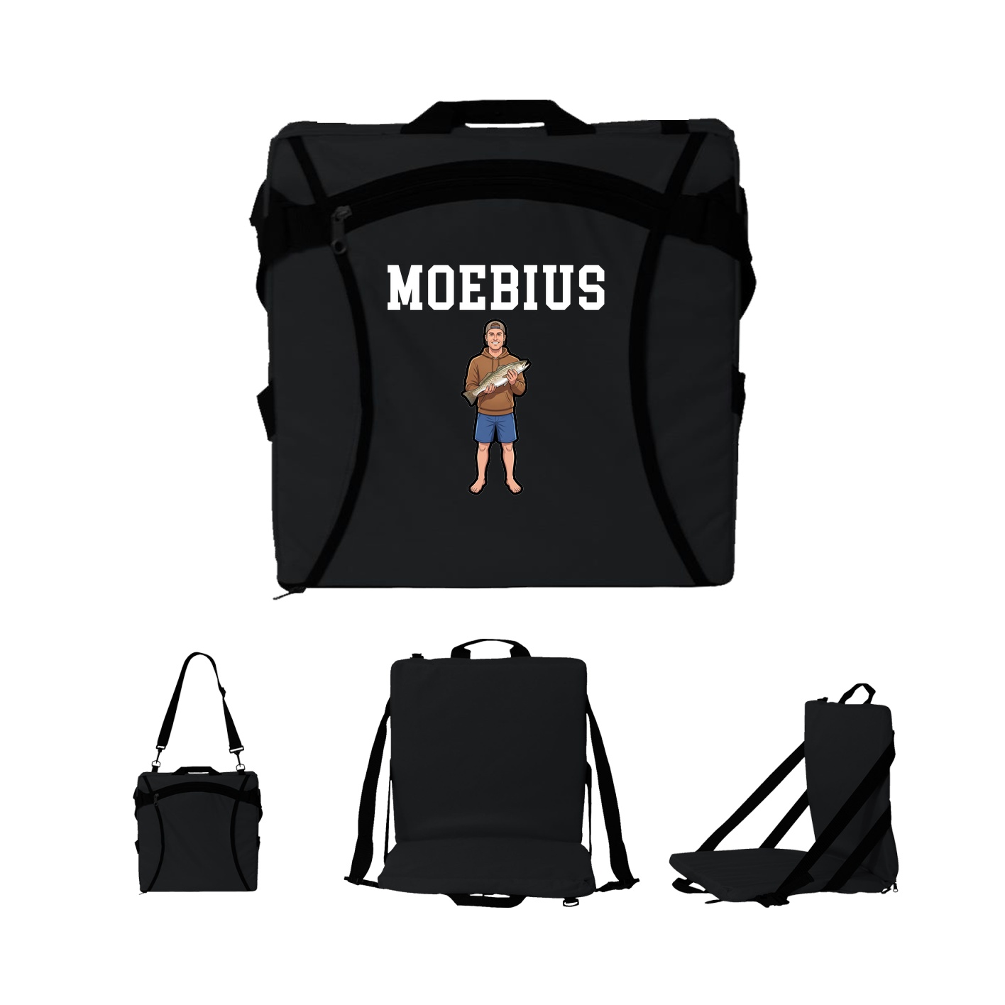 Folding Stadium Seat — Shirsey in Black