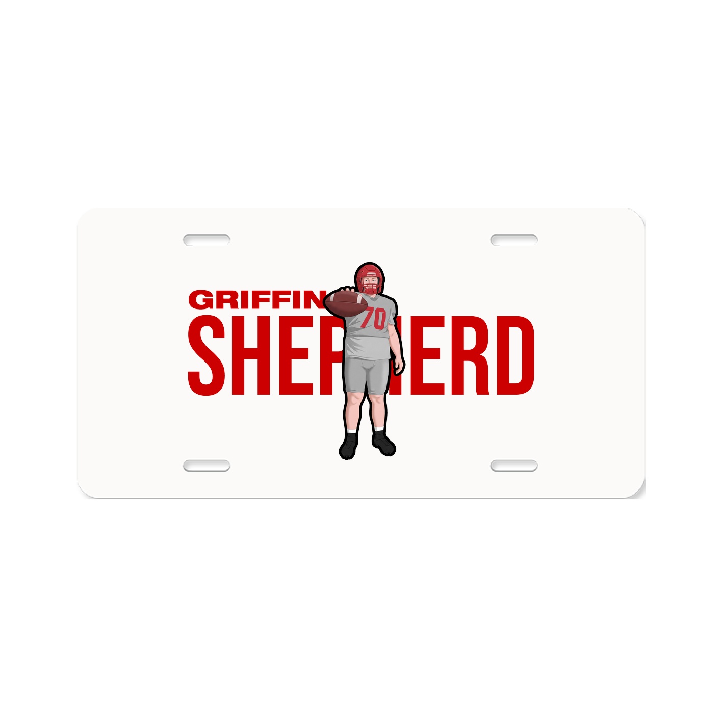 License Plate — Player Name in Classic