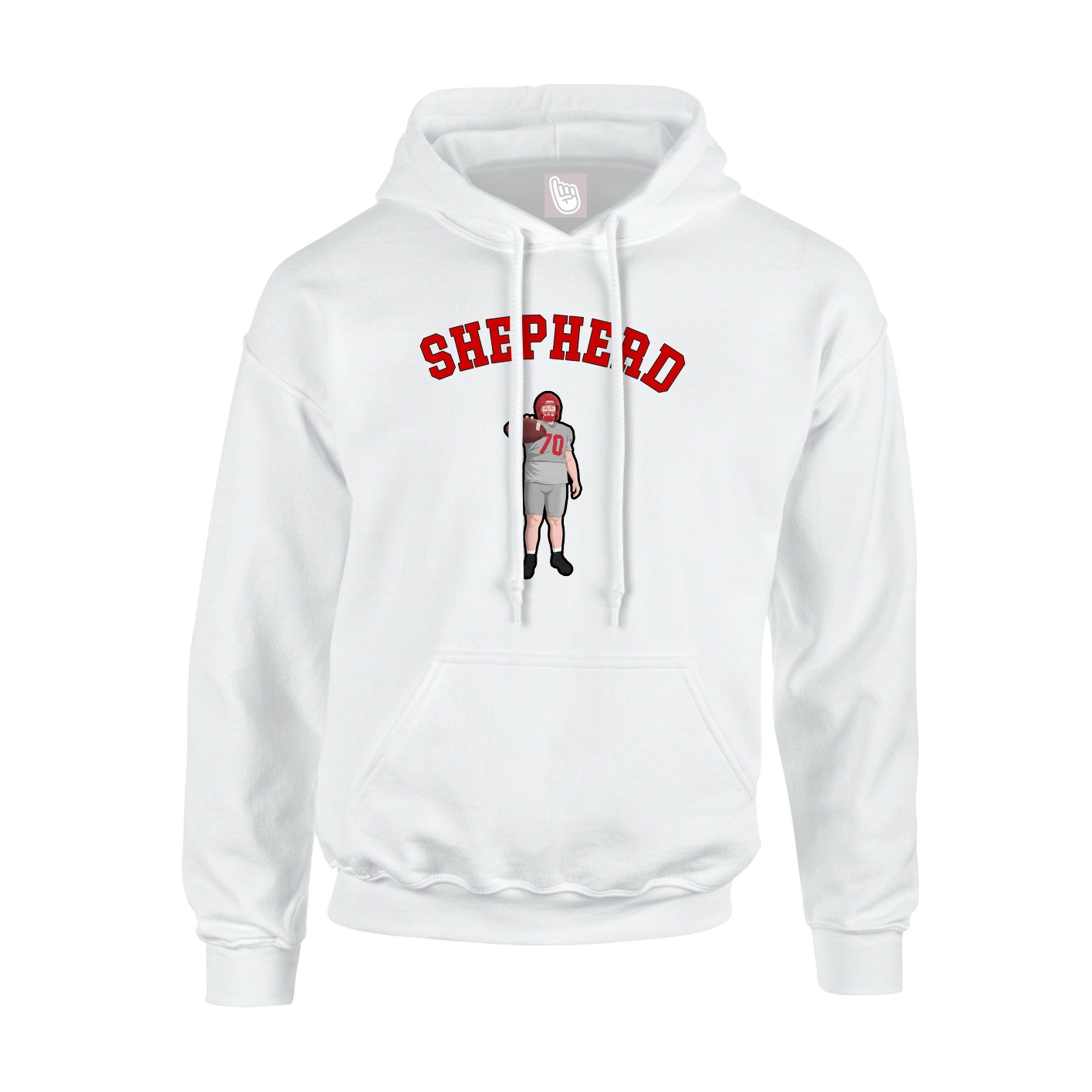 Youth Hoodie — Shirsey Arch in White