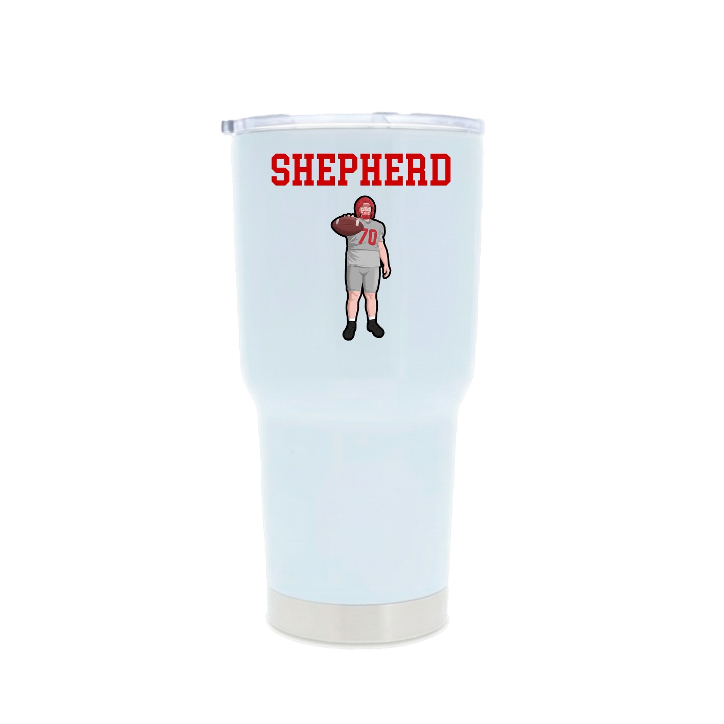 30oz Stainless Steel Tumbler — Shirsey in White