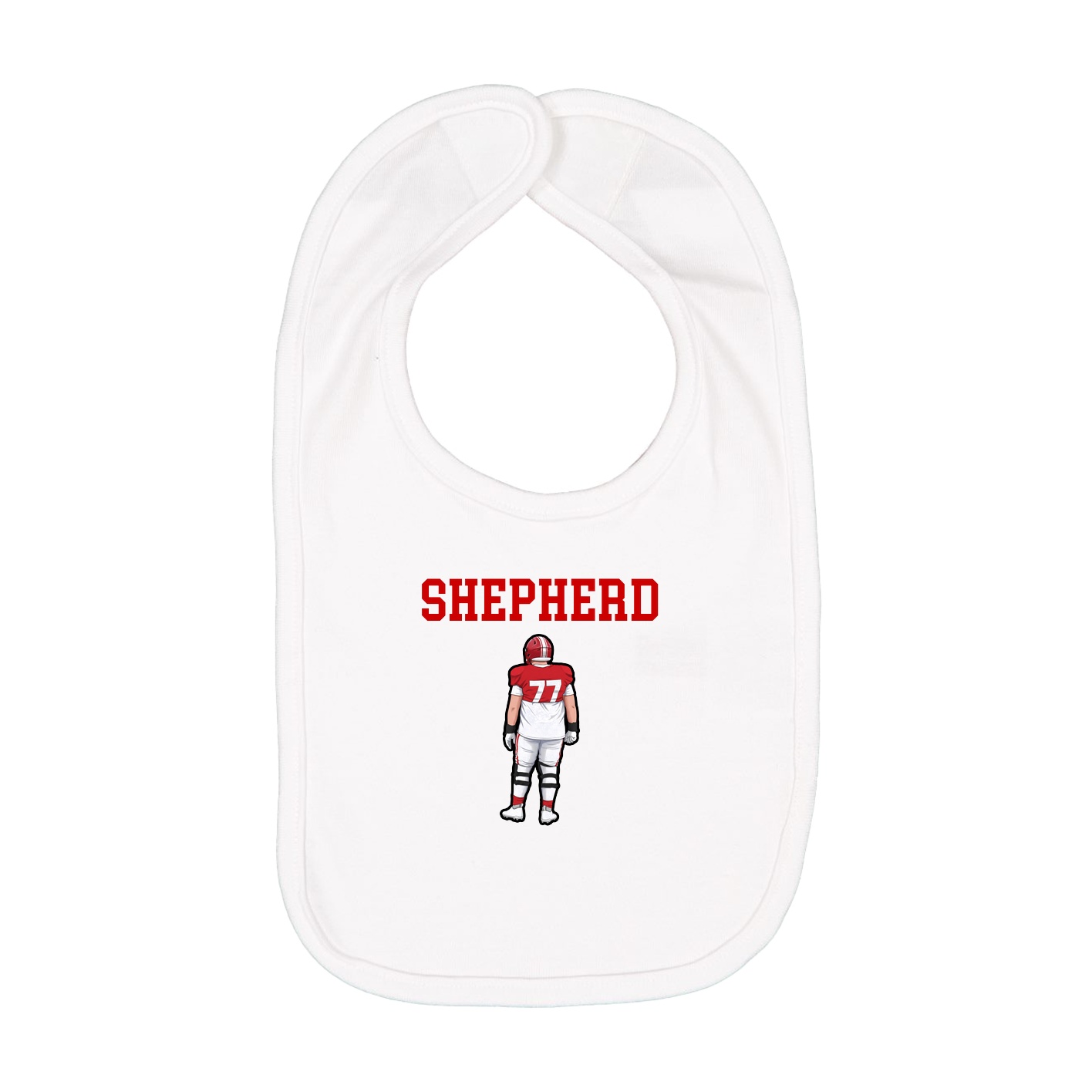 Infant Bib — Shirsey in White