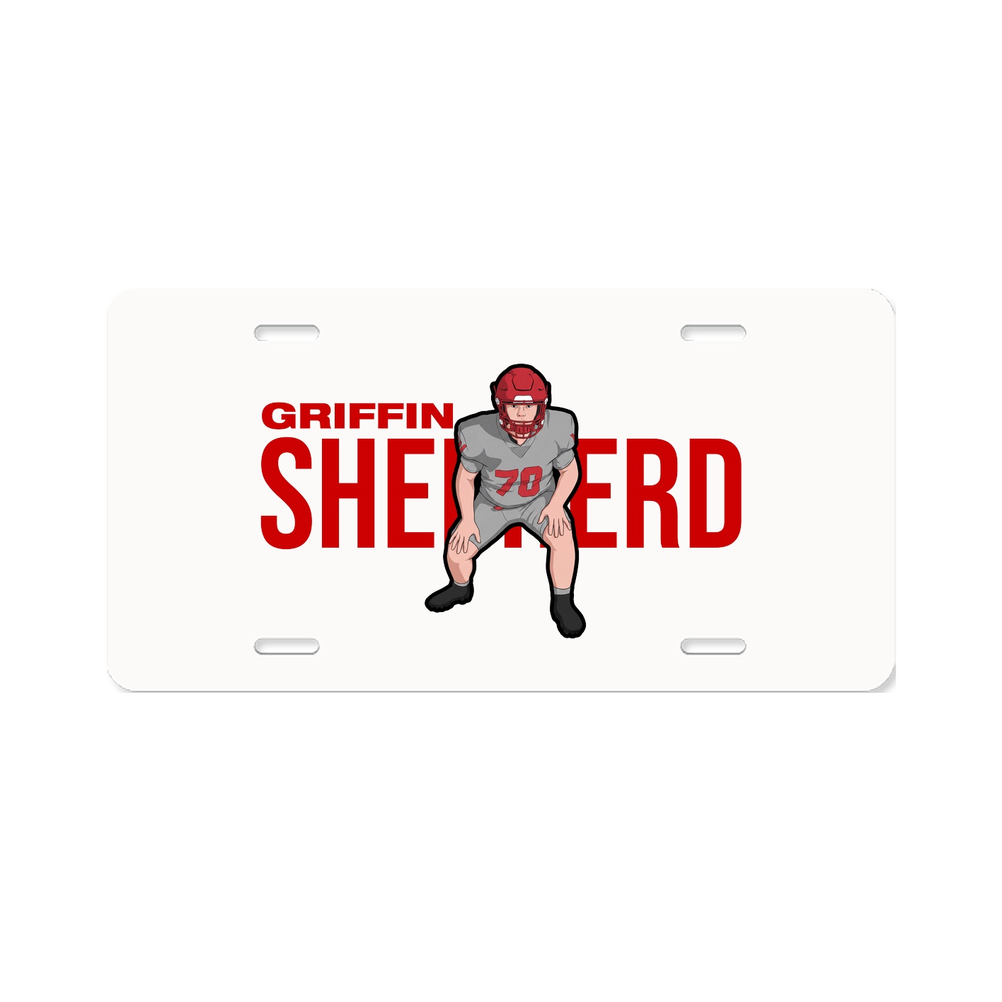License Plate — Player Name in Classic