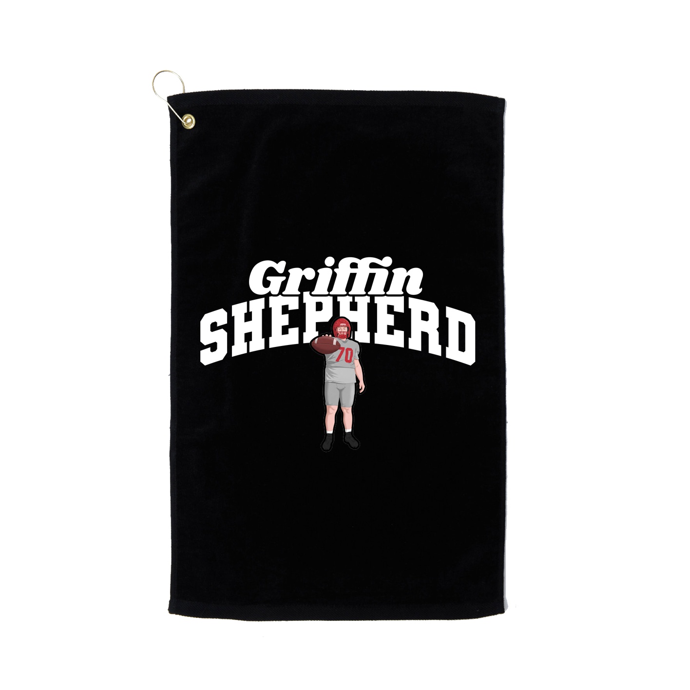 Golf Towel — Signature Arch in Black