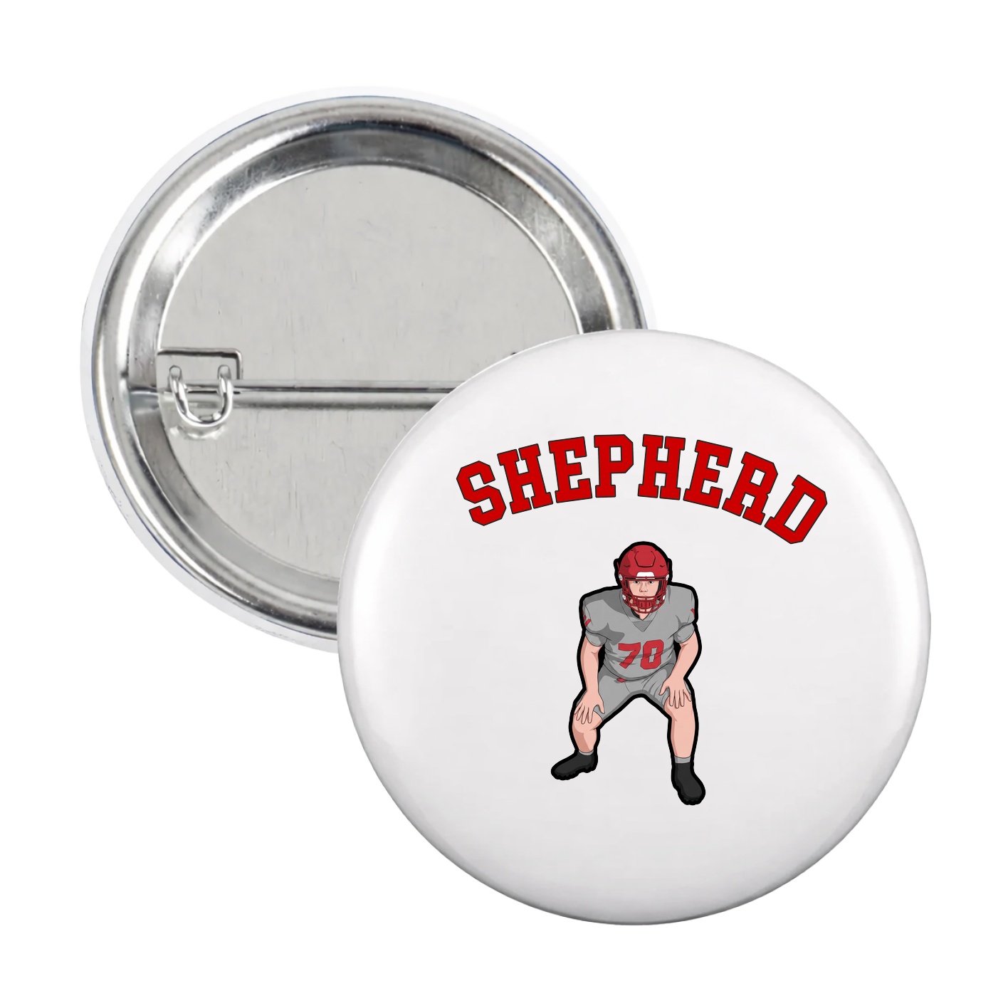 Game Day Button — Shirsey Arch in White