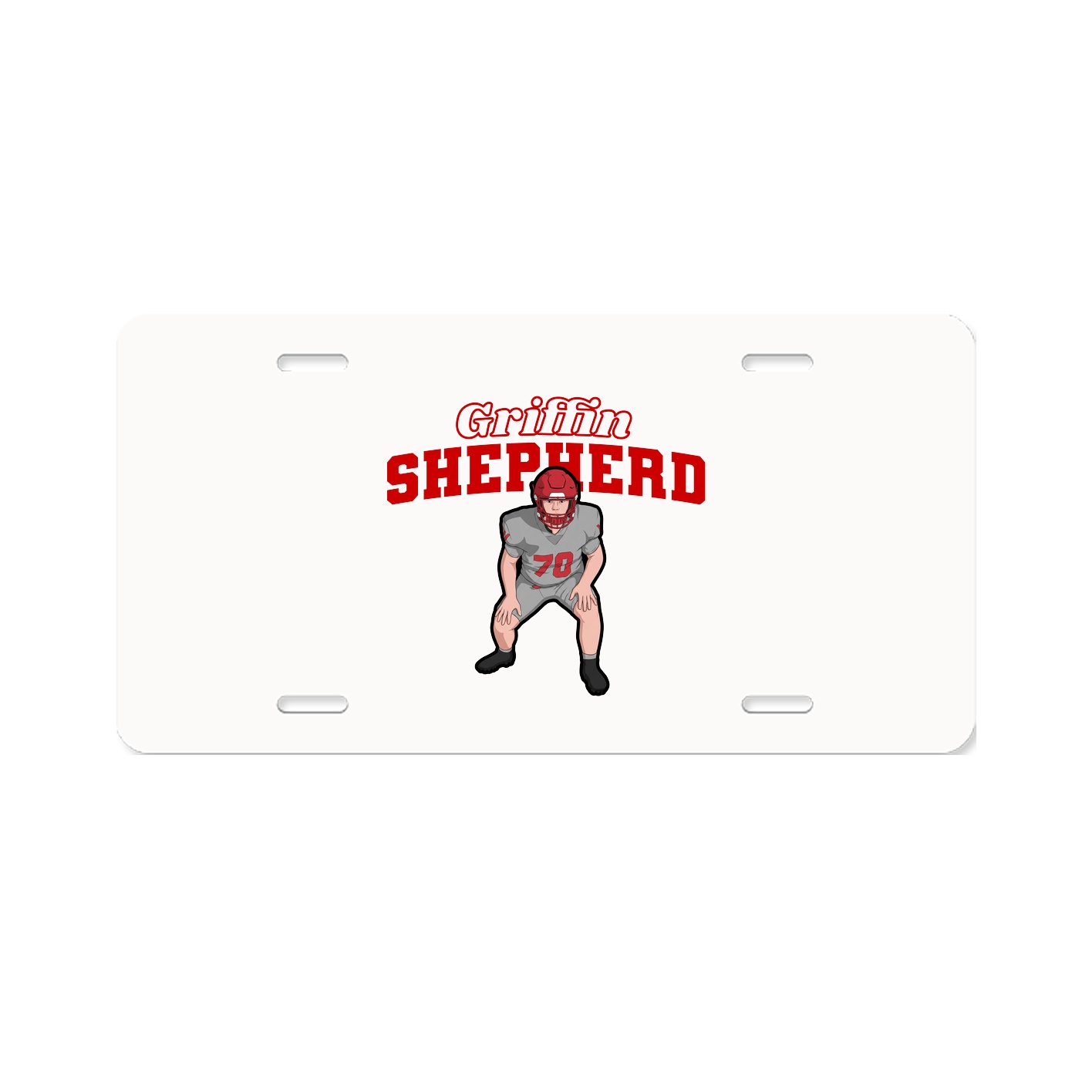 License Plate — Name Arch in Classic