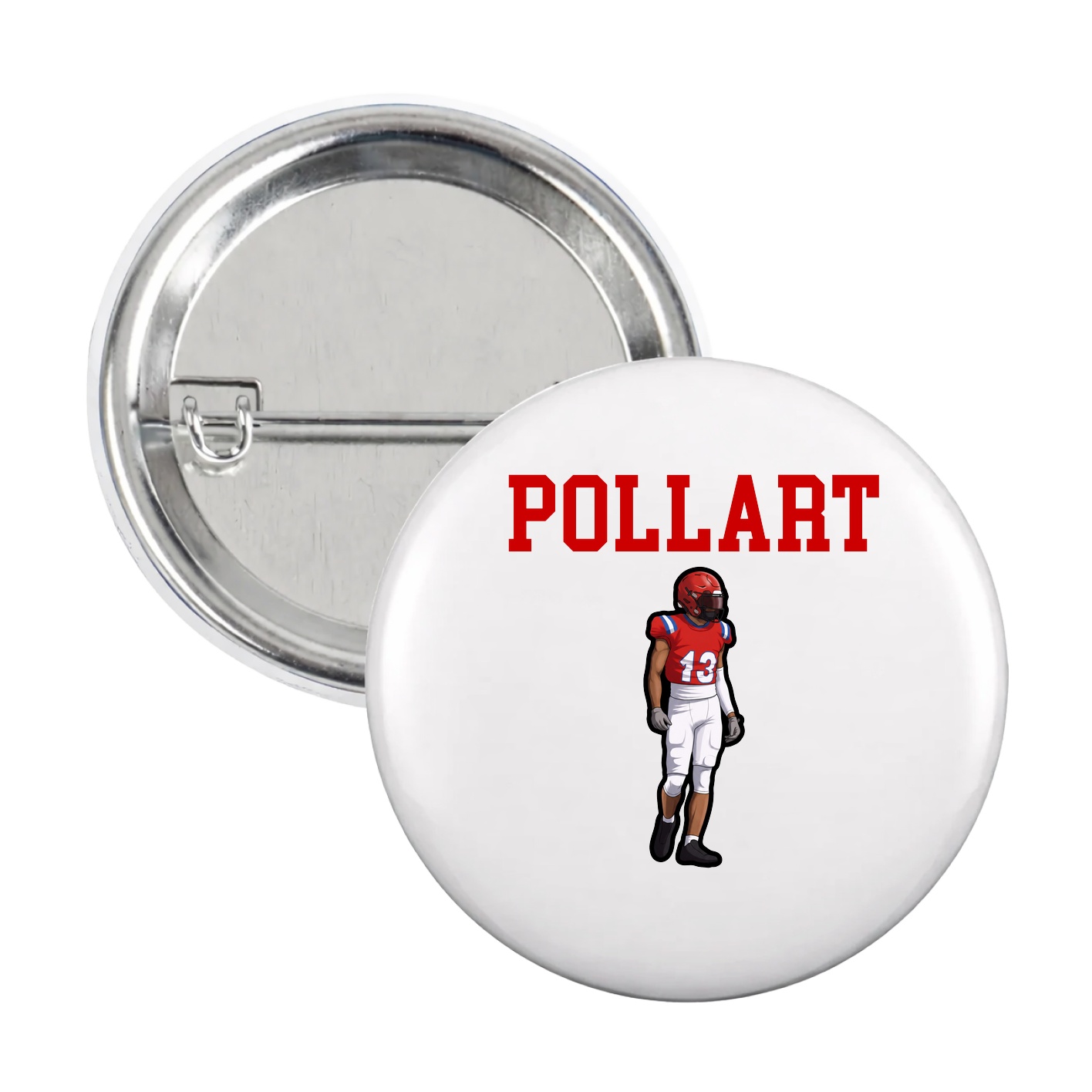 Game Day Button — Shirsey in White