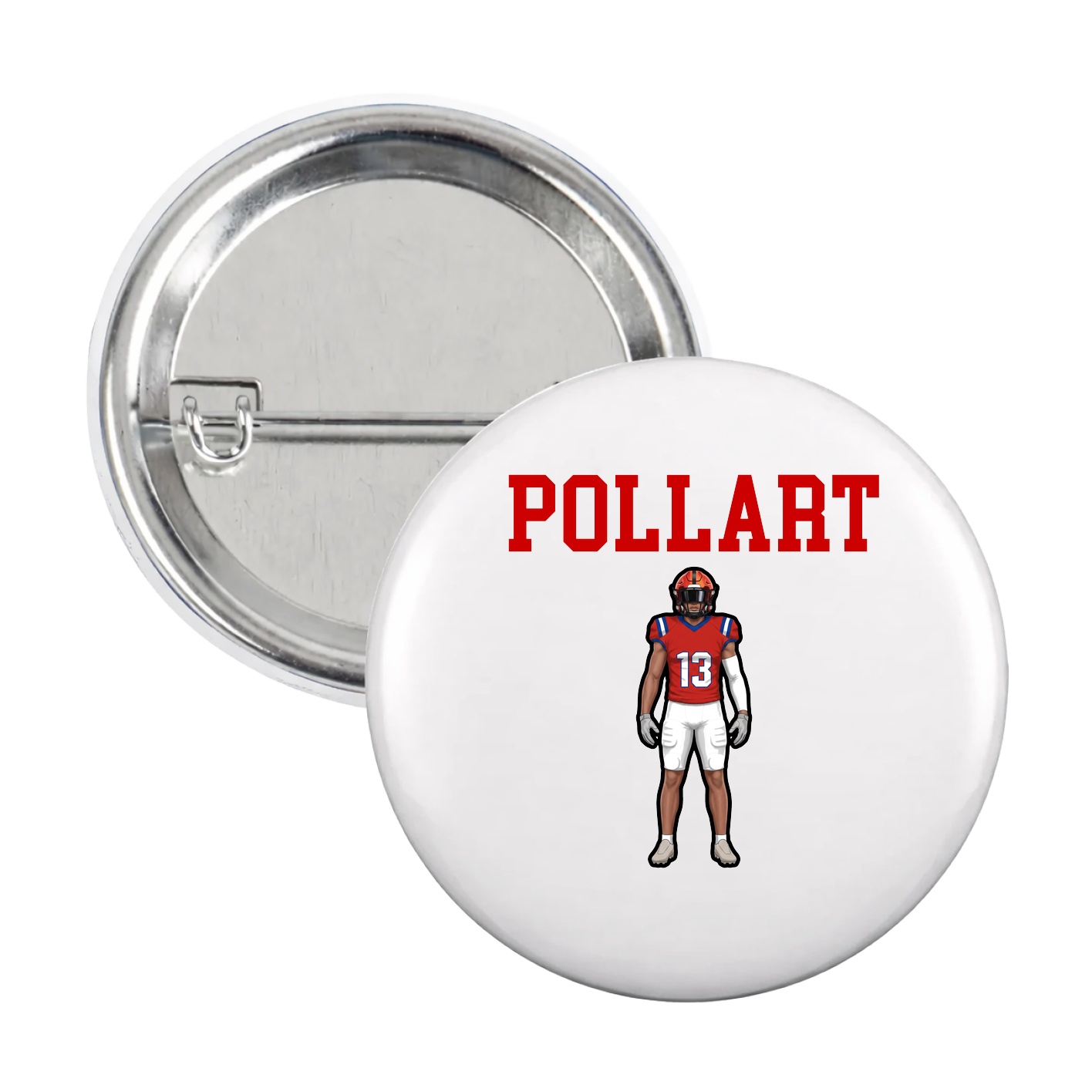 Game Day Button — Shirsey in White