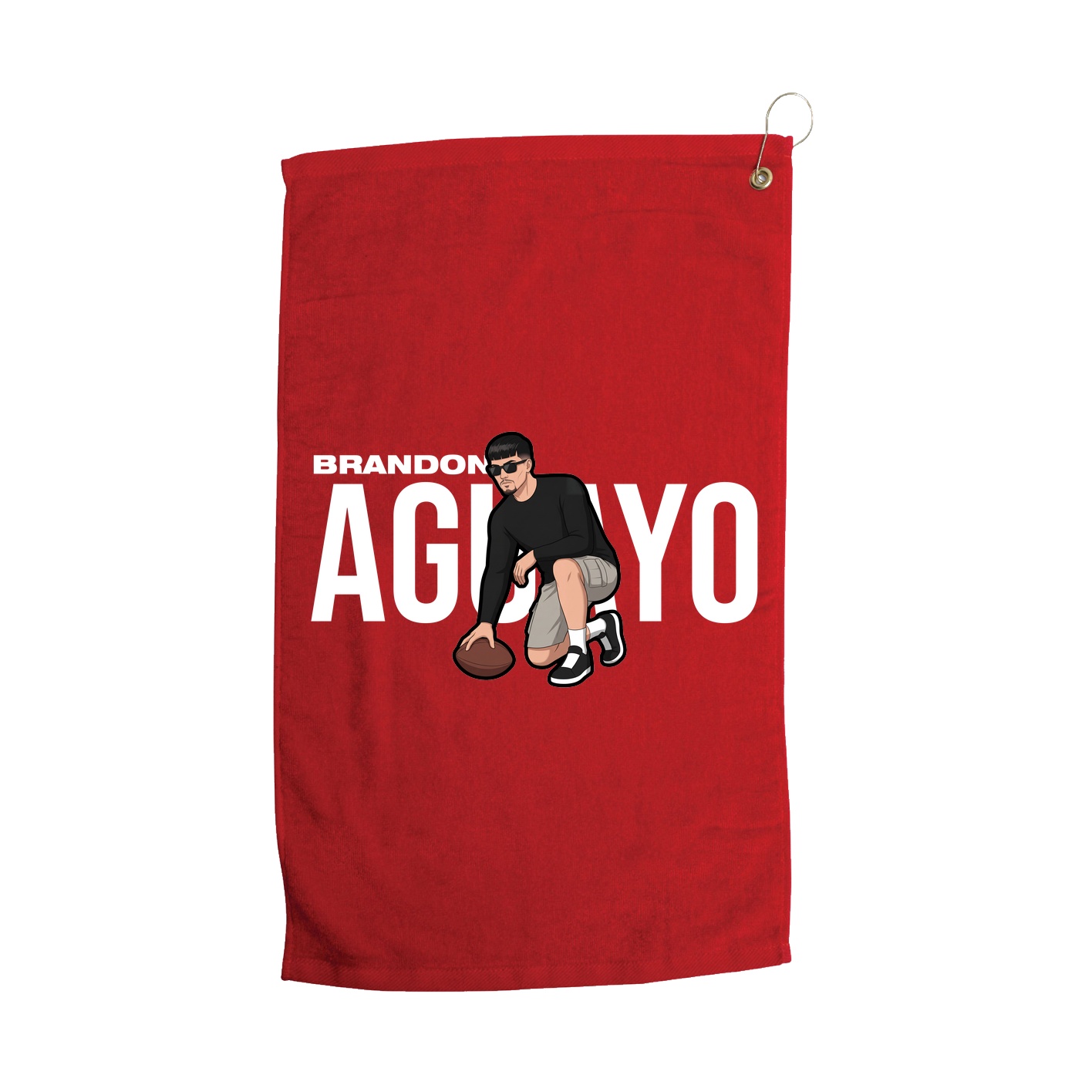 Golf Towel — Player Name in Red