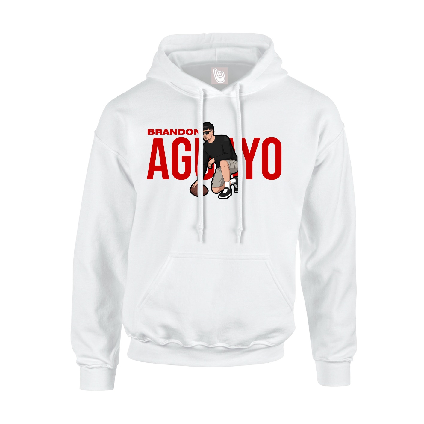 Hoodie — Player Name in White