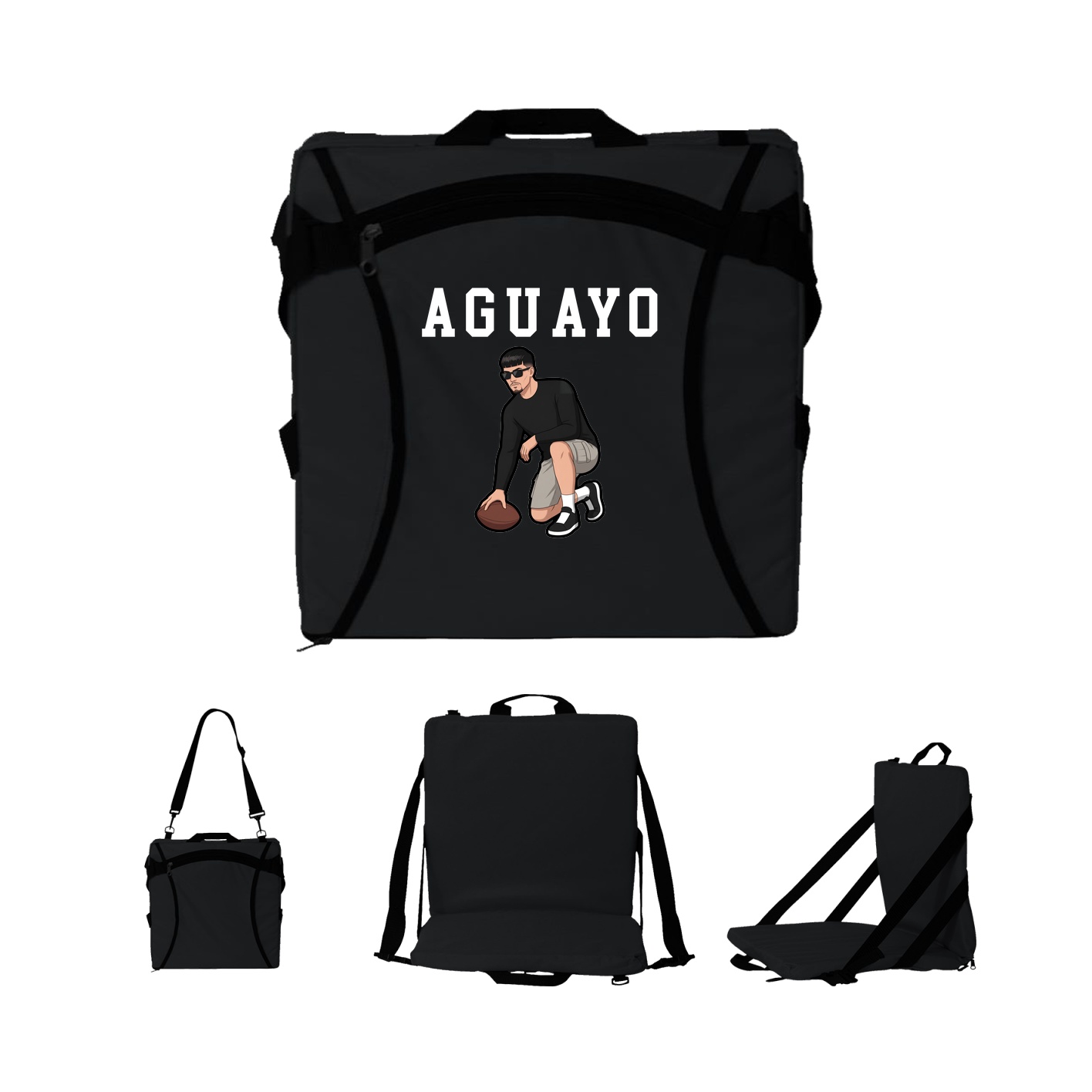 Folding Stadium Seat — Shirsey in Black