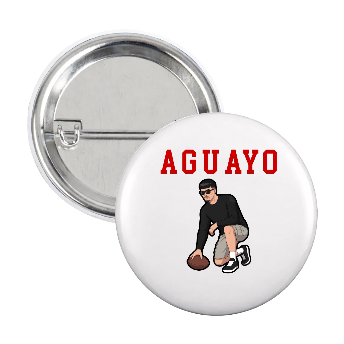 Game Day Button — Shirsey in White